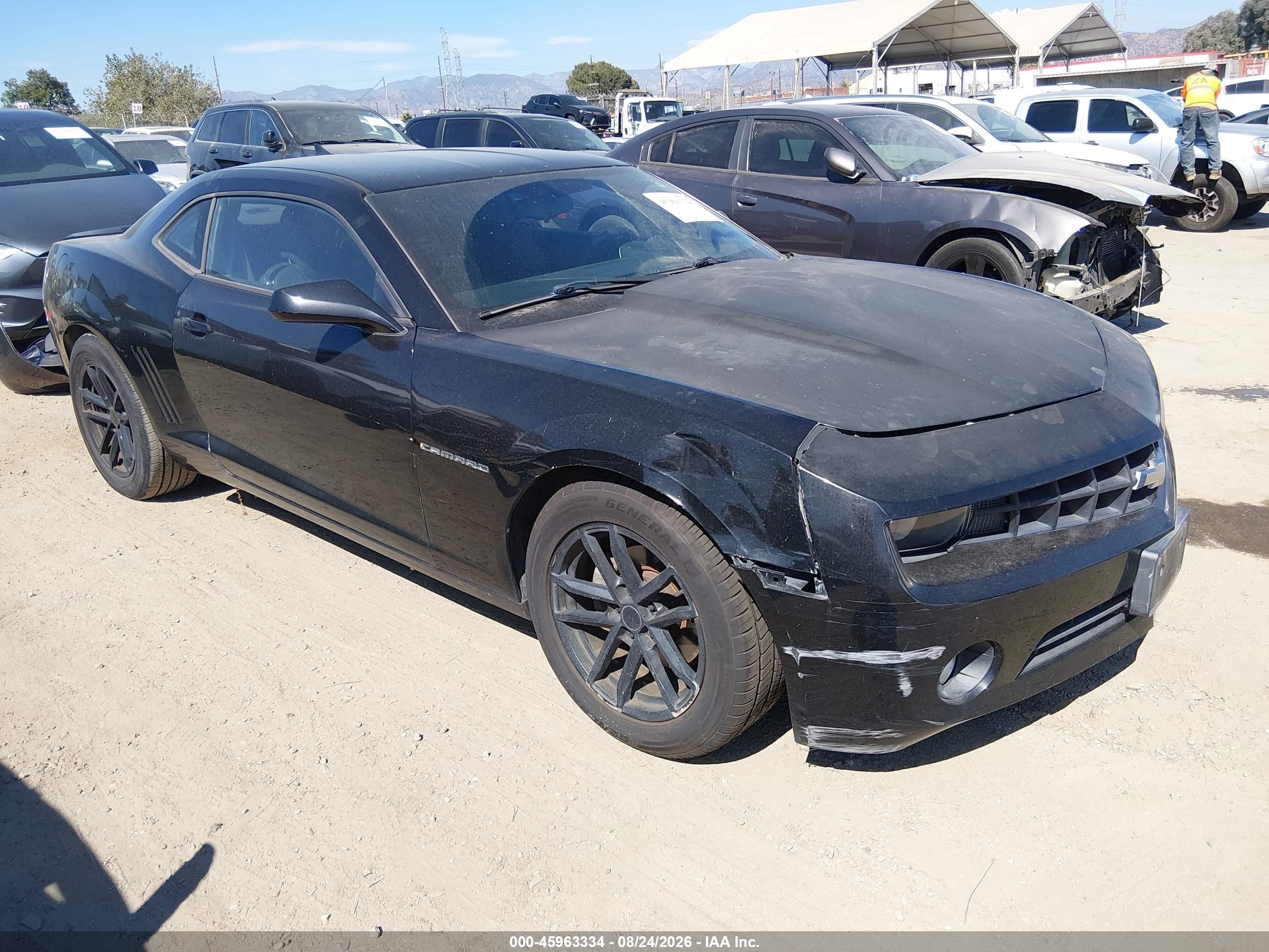2012 Chevrolet Camaro 1lt Black vin: 2G1FB1E35C9183220