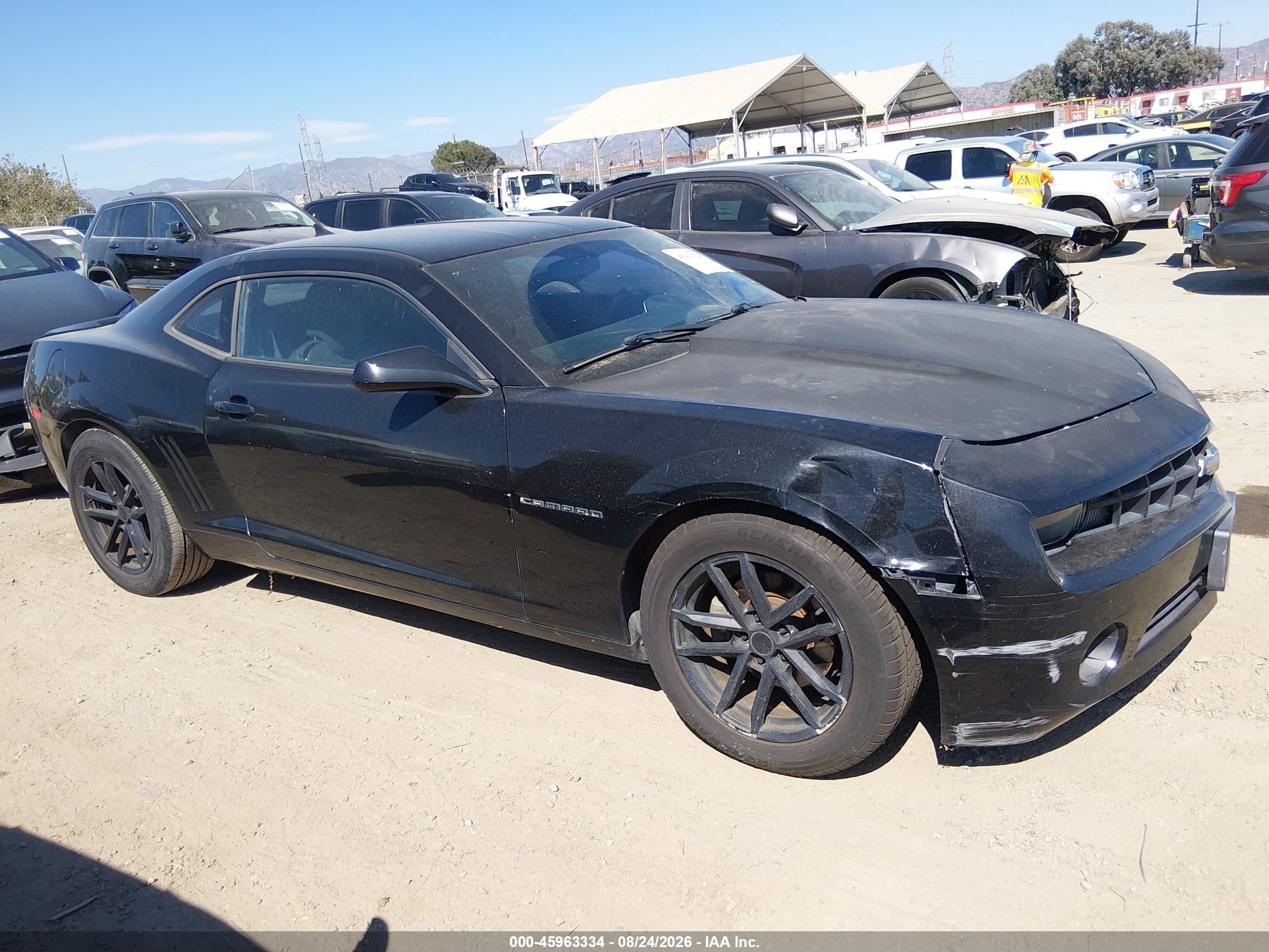 2012 Chevrolet Camaro 1lt Black vin: 2G1FB1E35C9183220