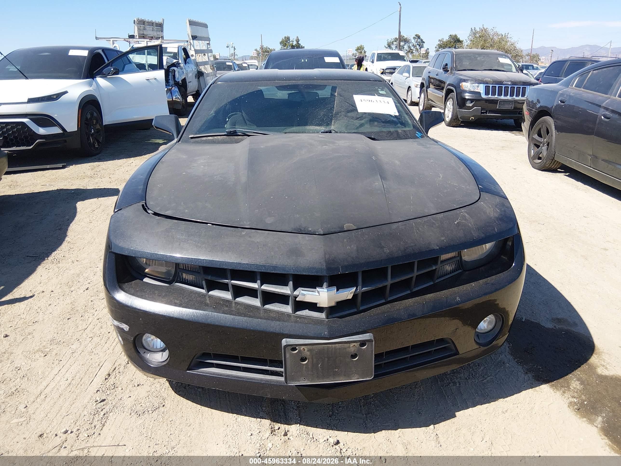 2012 Chevrolet Camaro 1lt Black vin: 2G1FB1E35C9183220