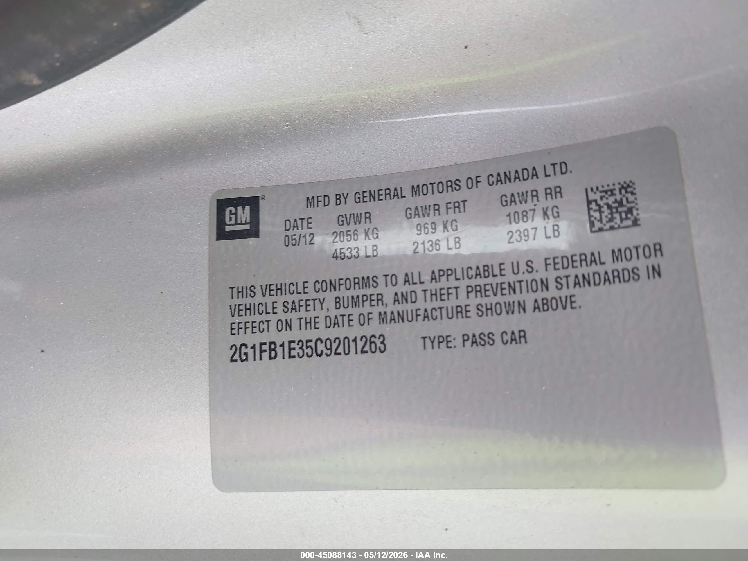2012 Chevrolet Camaro 1lt Серебряный vin: 2G1FB1E35C9201263