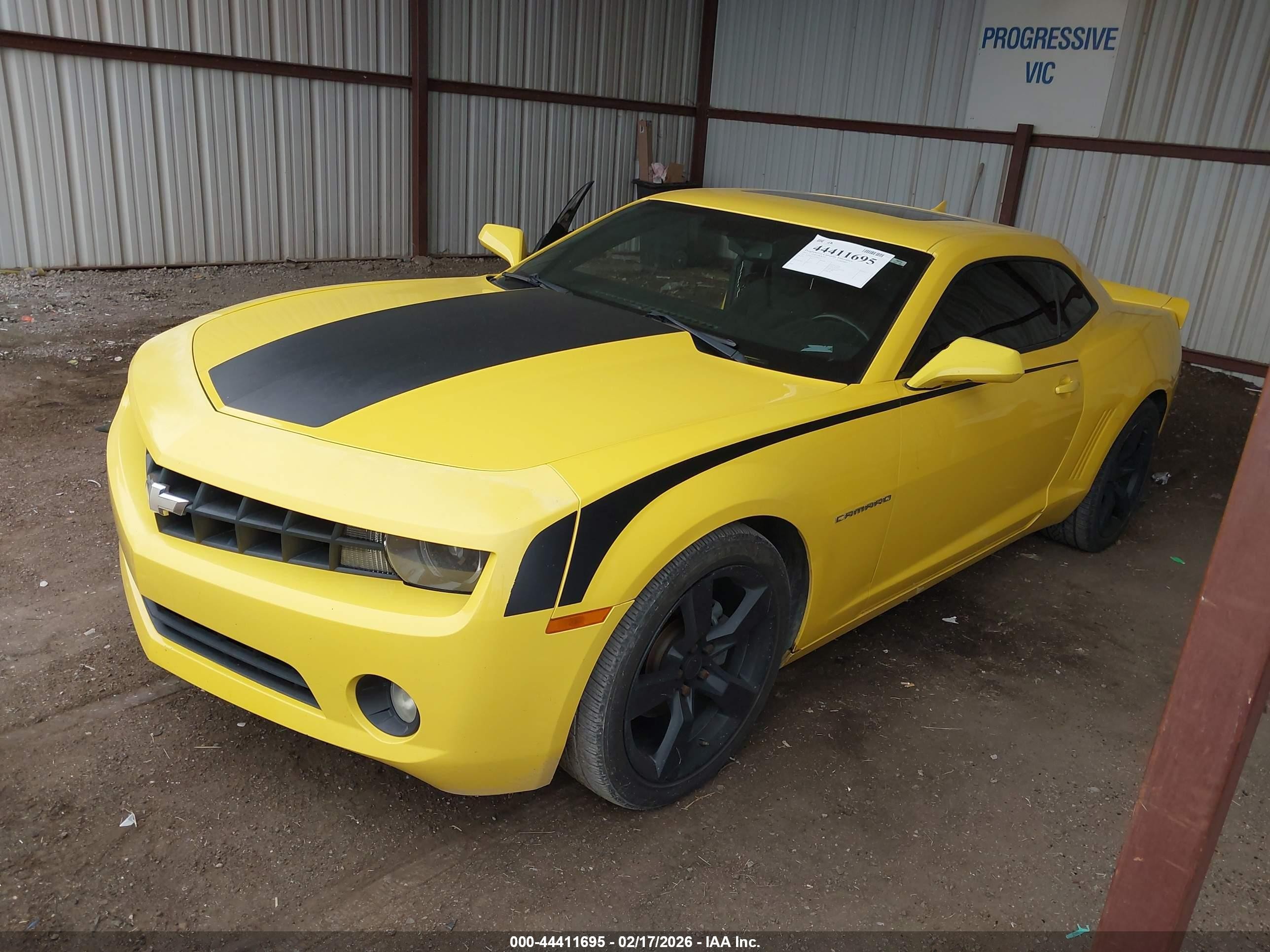 2012 Chevrolet Camaro 1lt Yellow vin: 2G1FB1E35C9204132