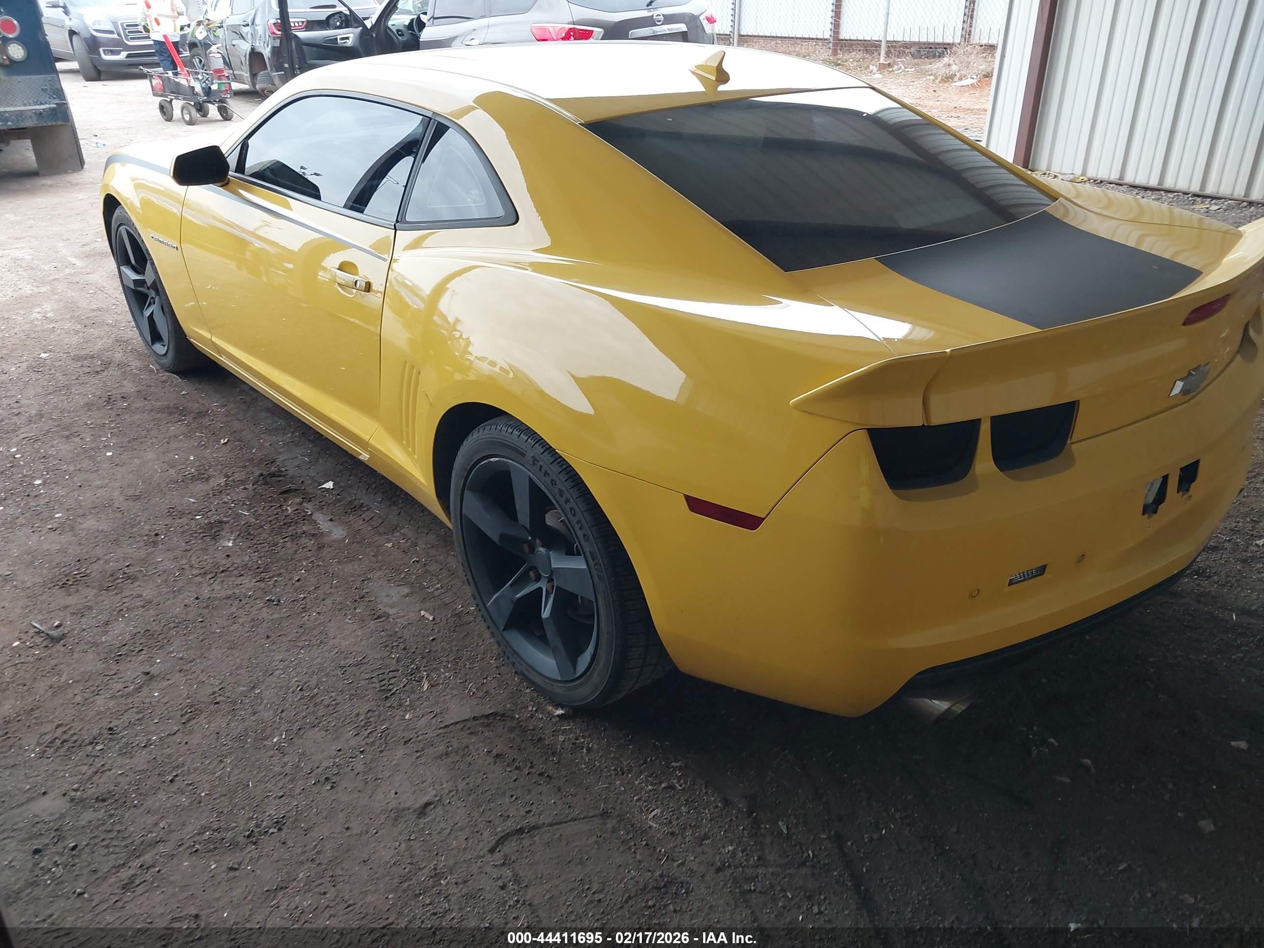 2012 Chevrolet Camaro 1lt Yellow vin: 2G1FB1E35C9204132