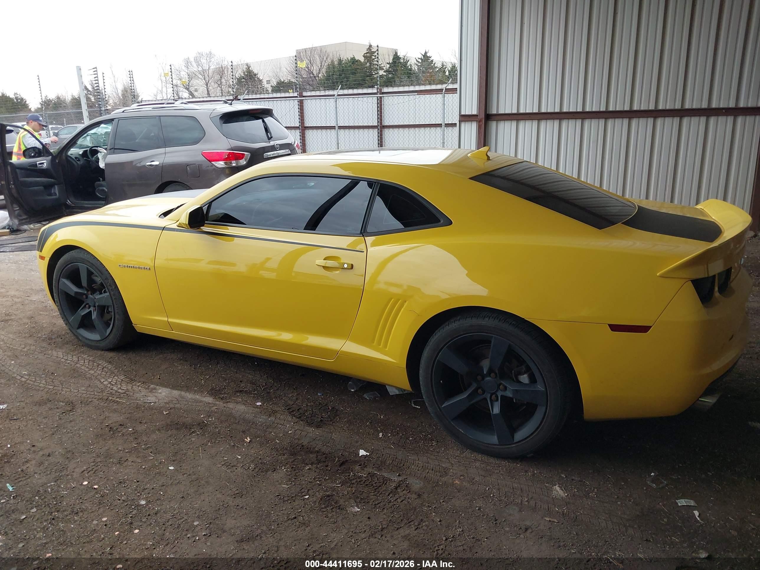 2012 Chevrolet Camaro 1lt Yellow vin: 2G1FB1E35C9204132