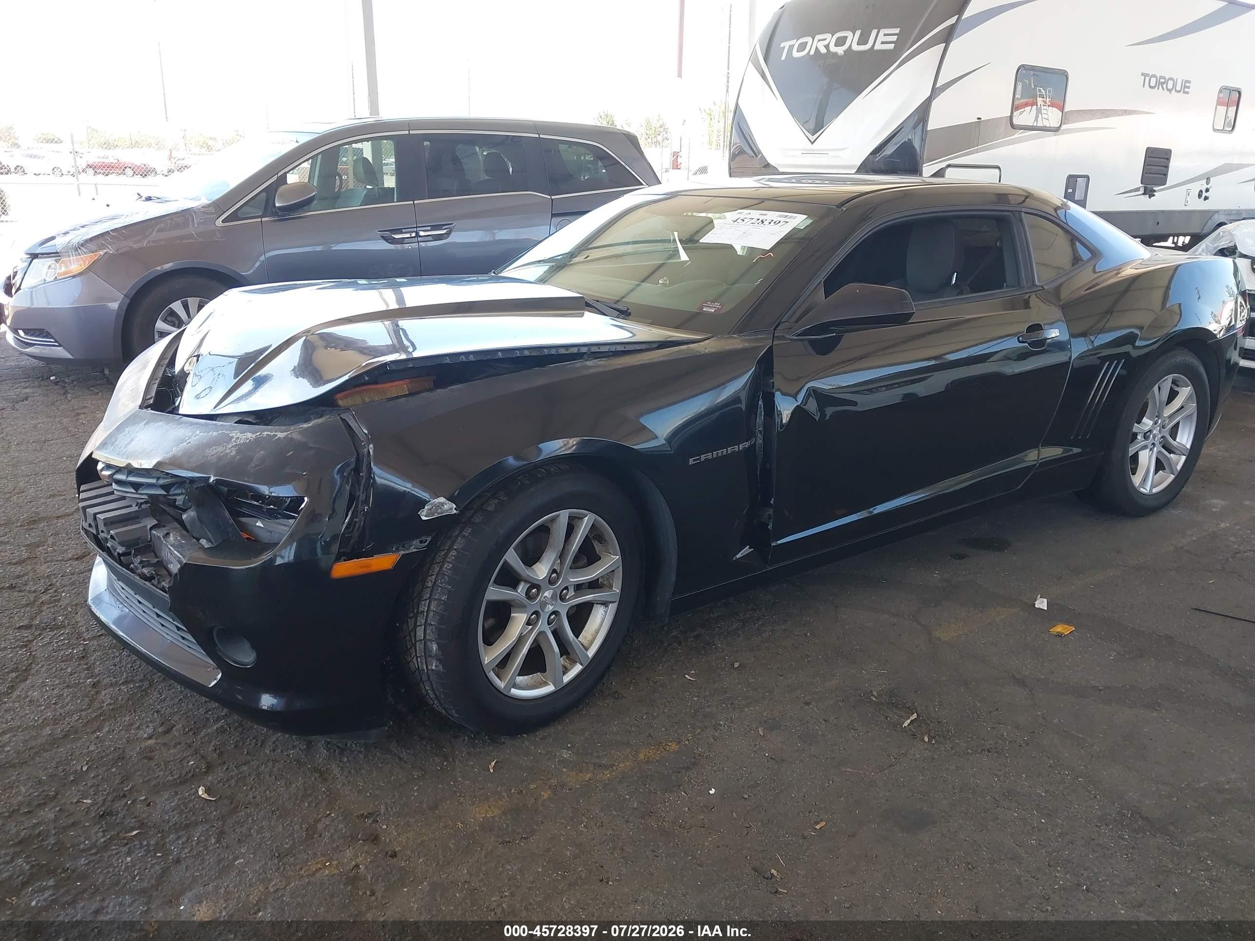 2014 Chevrolet Camaro 1lt Черный vin: 2G1FB1E35E9131685