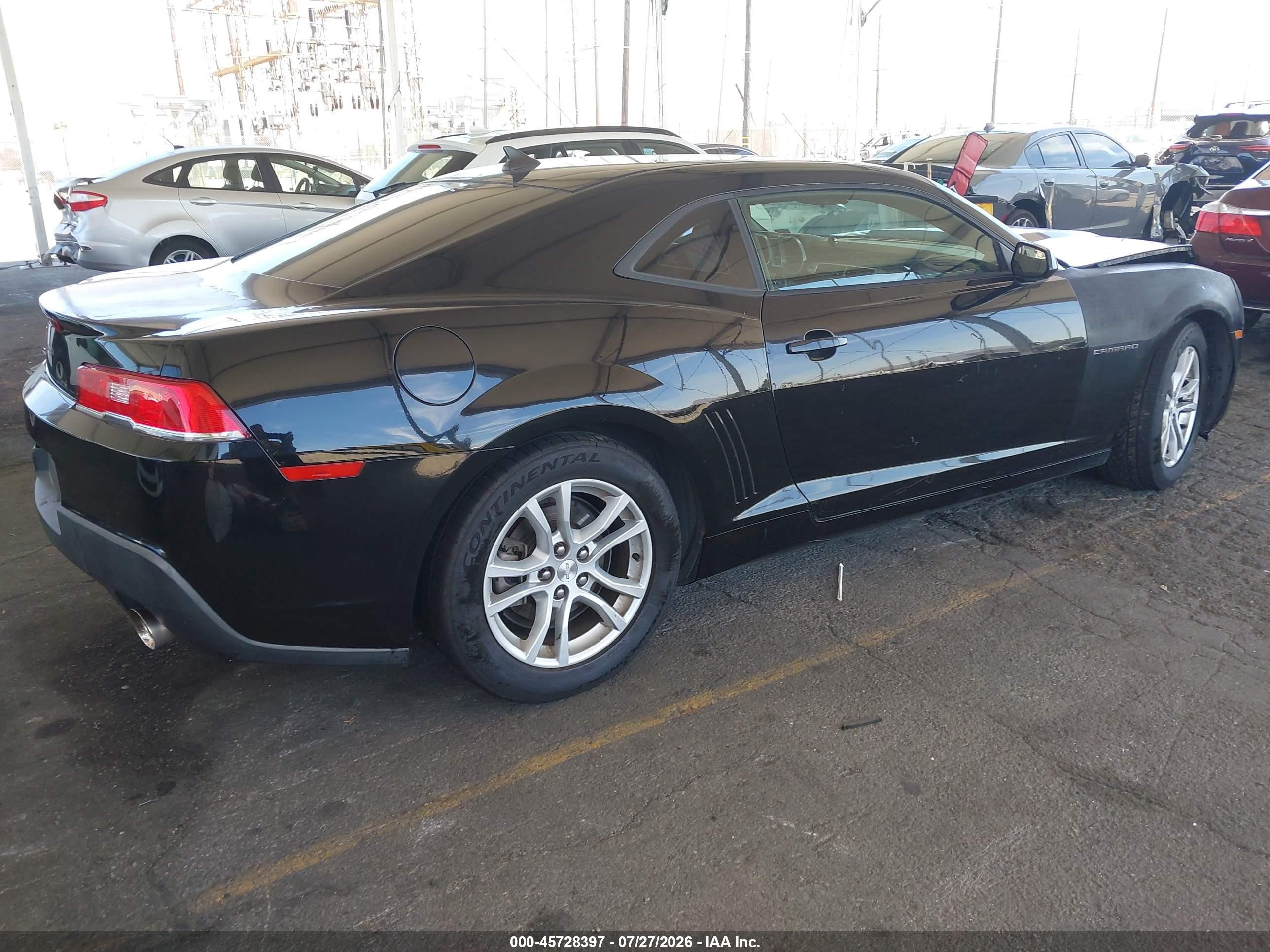 2014 Chevrolet Camaro 1lt Черный vin: 2G1FB1E35E9131685