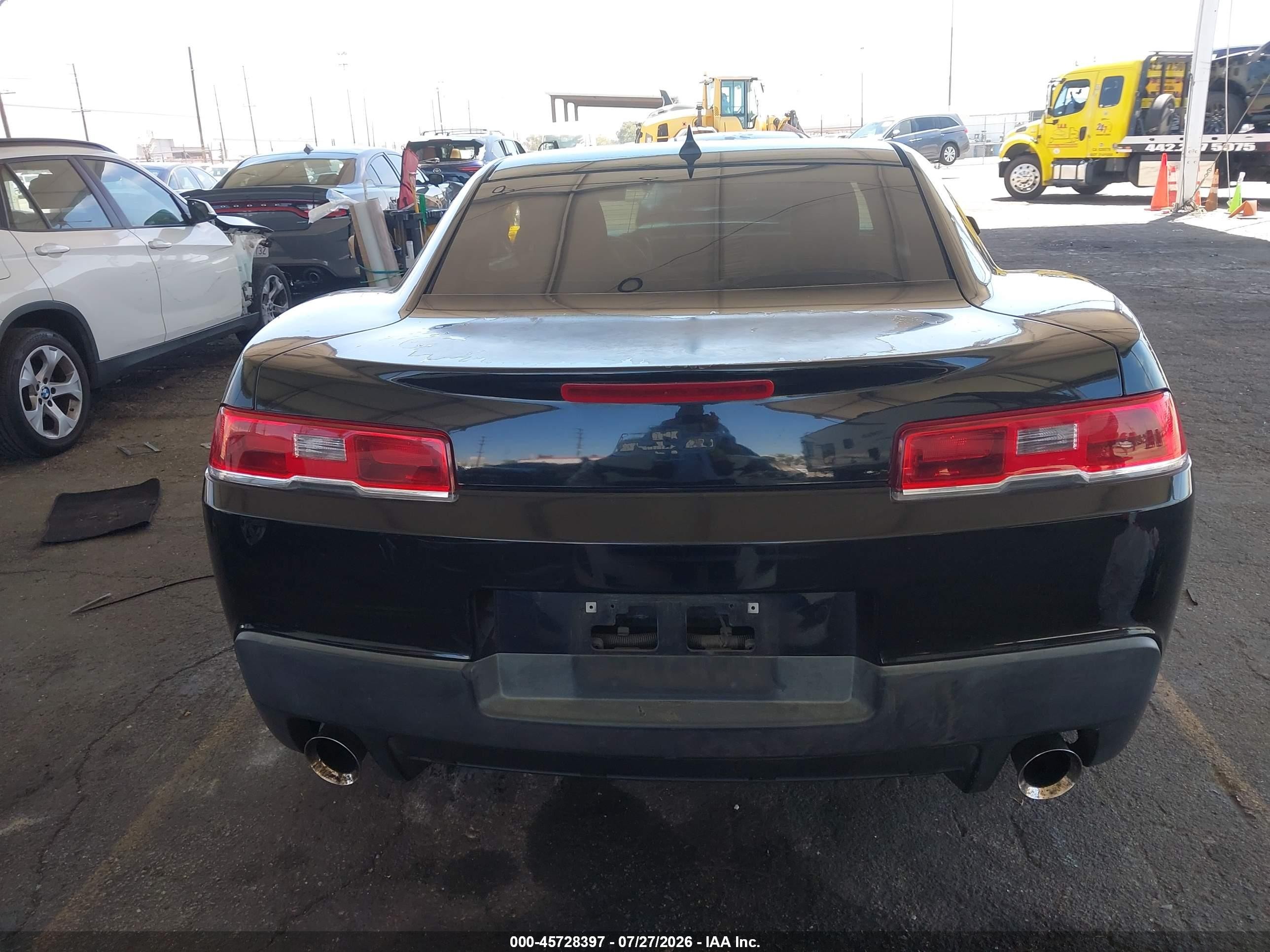 2014 Chevrolet Camaro 1lt Черный vin: 2G1FB1E35E9131685