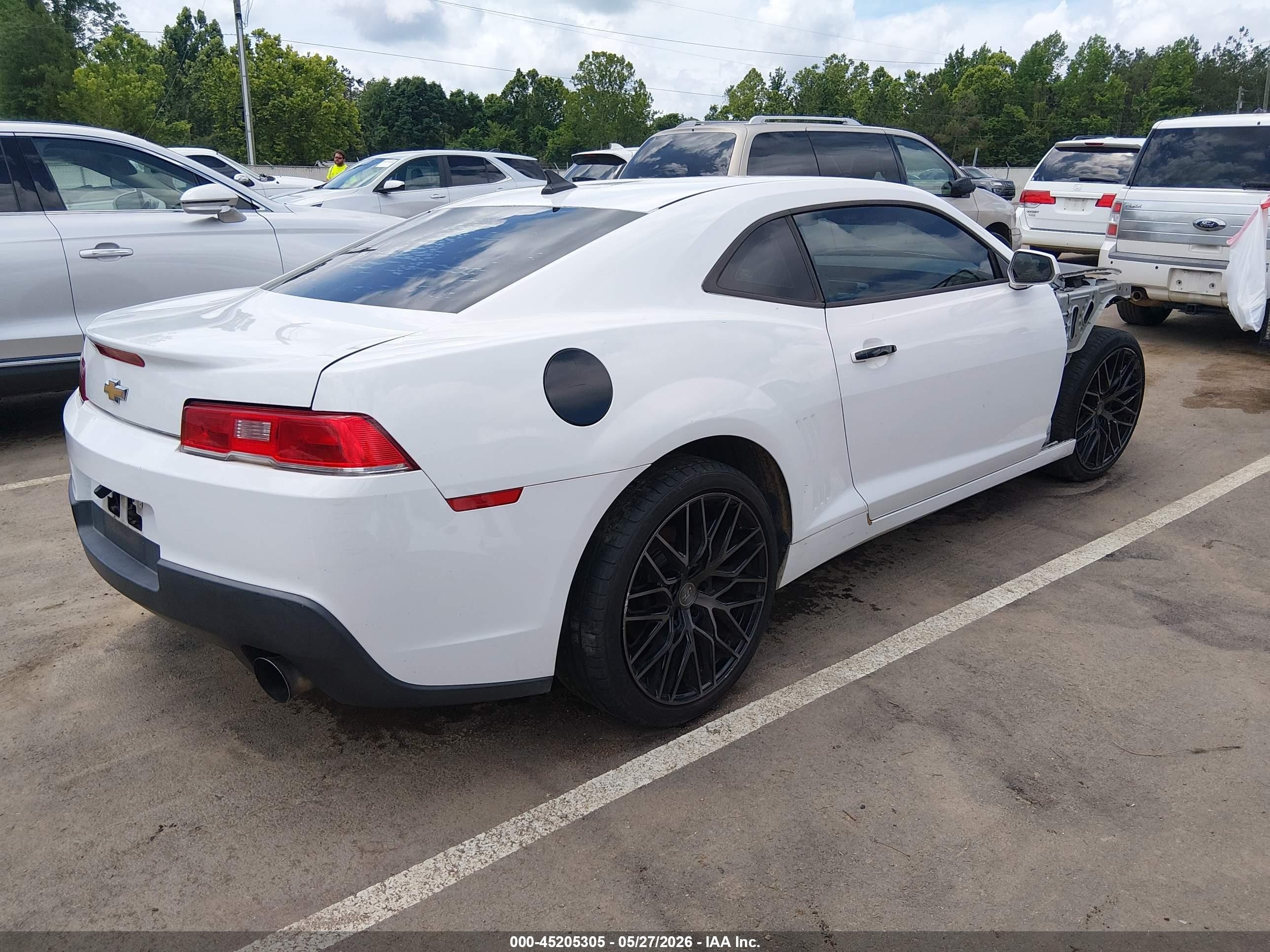 2014 Chevrolet Camaro 1lt White vin: 2G1FB1E35E9163875