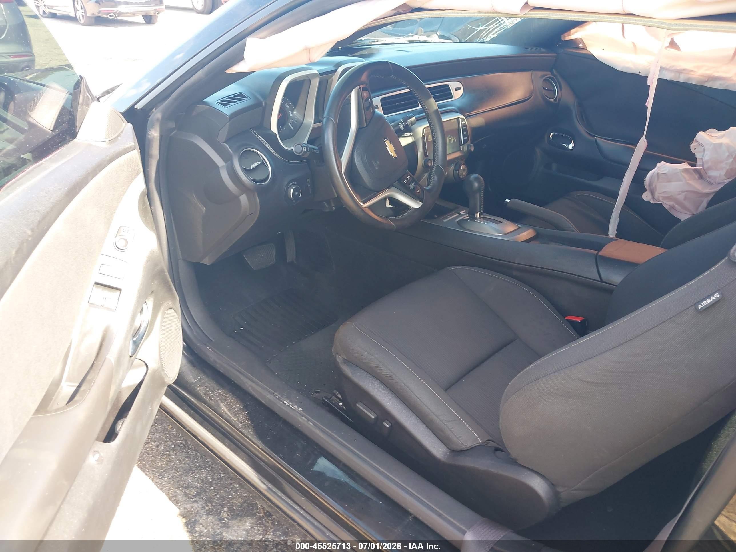 2014 Chevrolet Camaro 1lt Черный vin: 2G1FB1E35E9165285