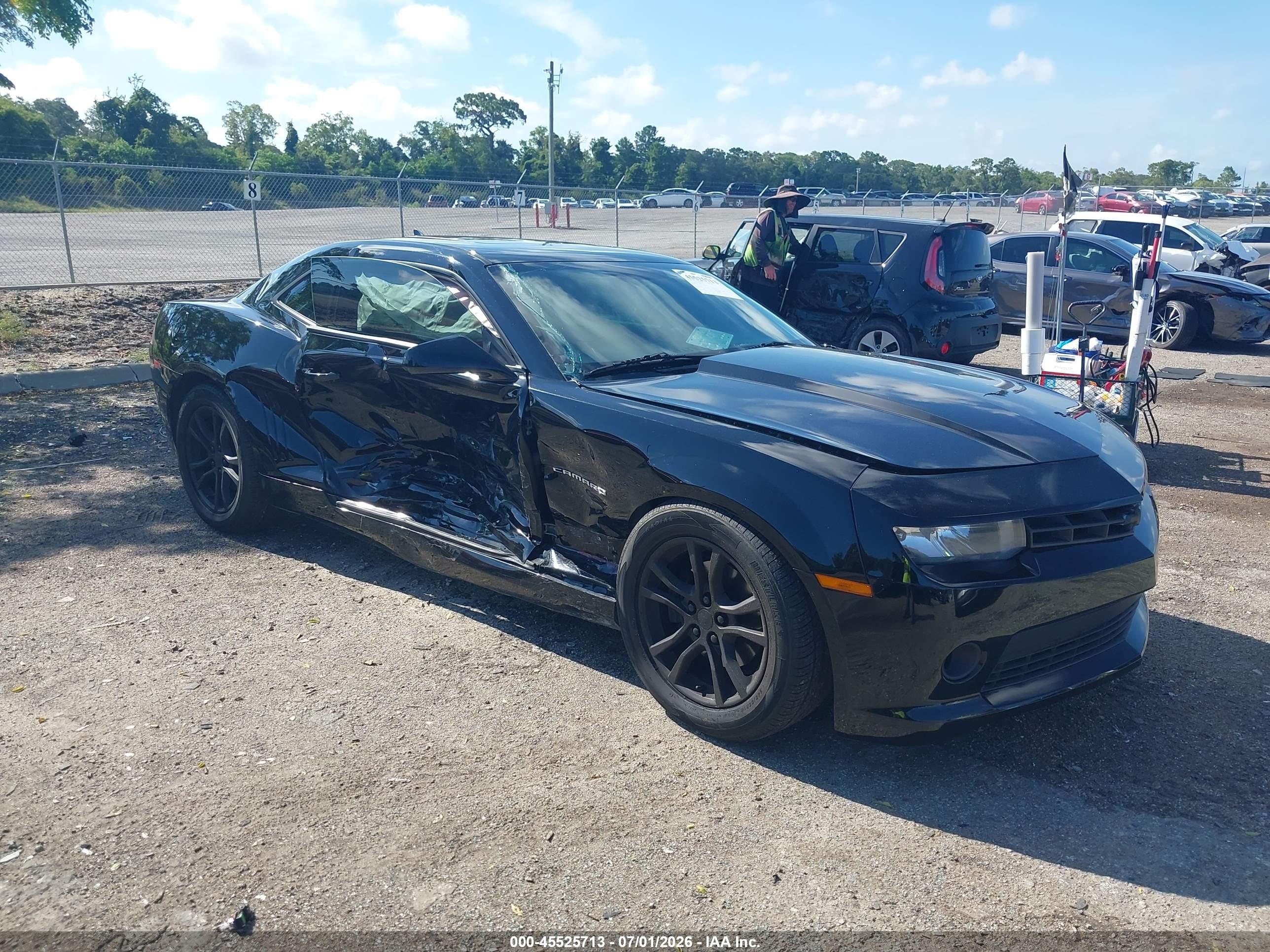 2014 Chevrolet Camaro 1lt Black vin: 2G1FB1E35E9165285
