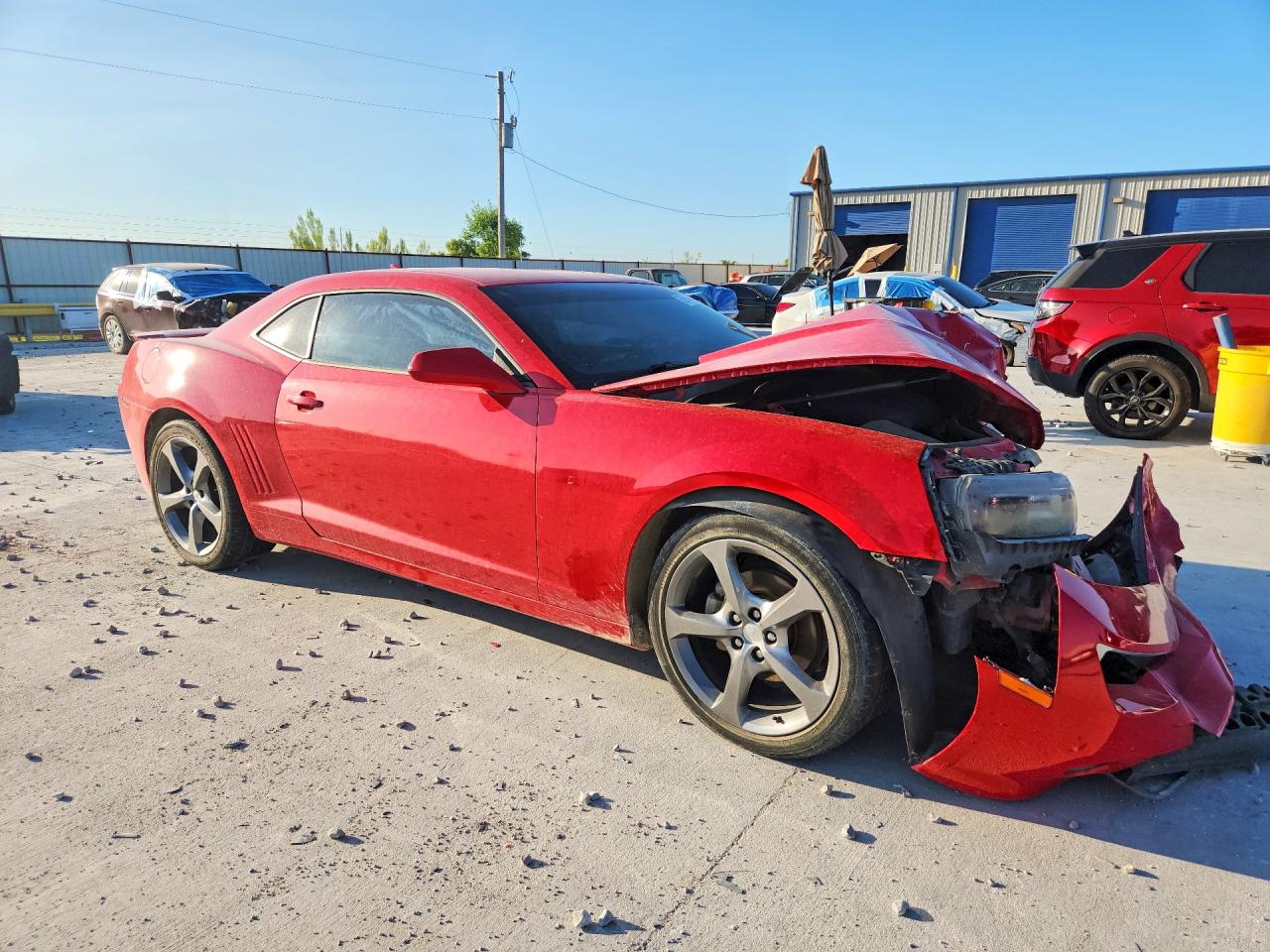 2014 Chevrolet Camaro Lt Red vin: 2G1FB1E35E9282381