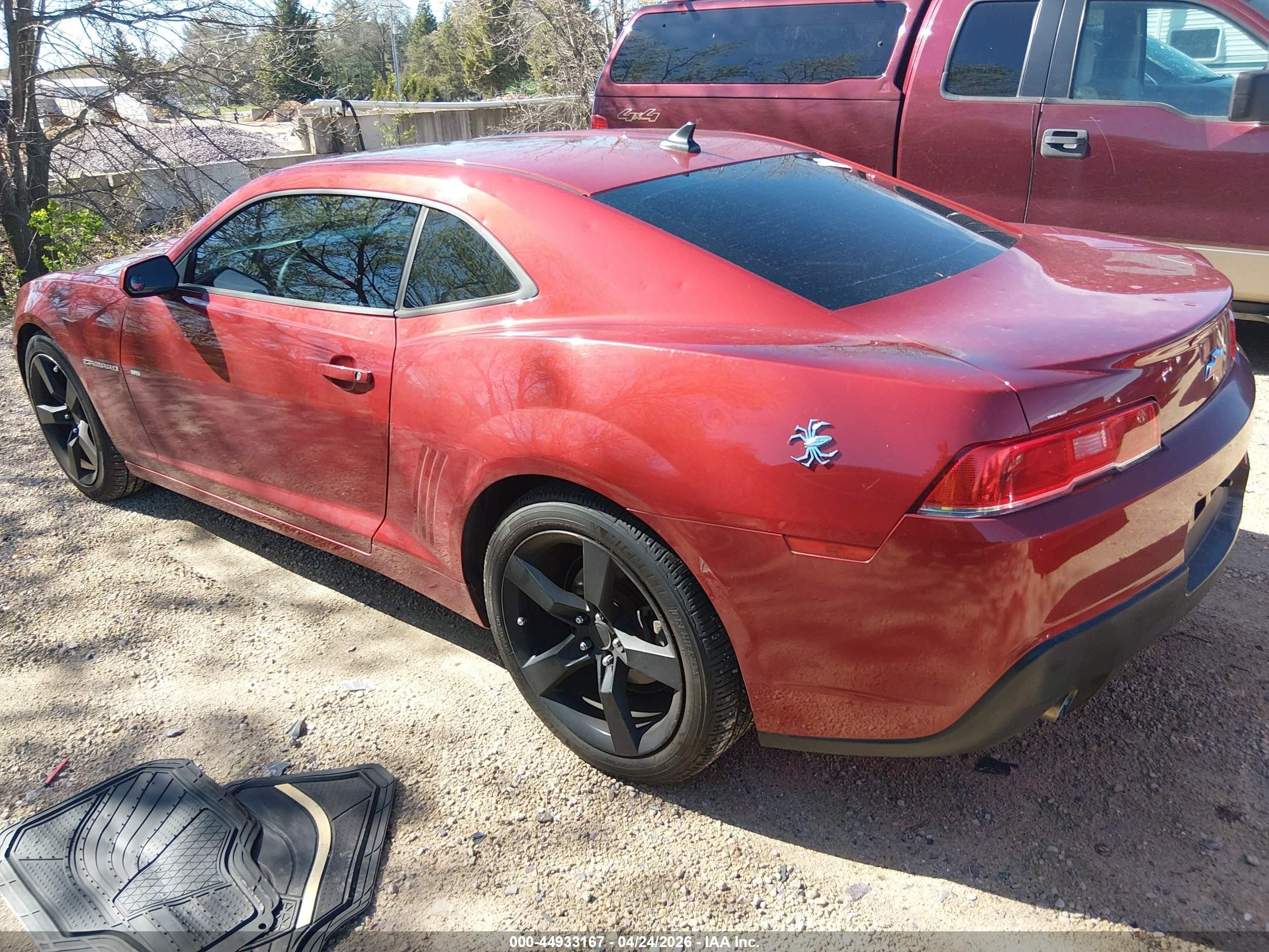 2015 Chevrolet Camaro 2ls Burgundy vin: 2G1FB1E35F9130165