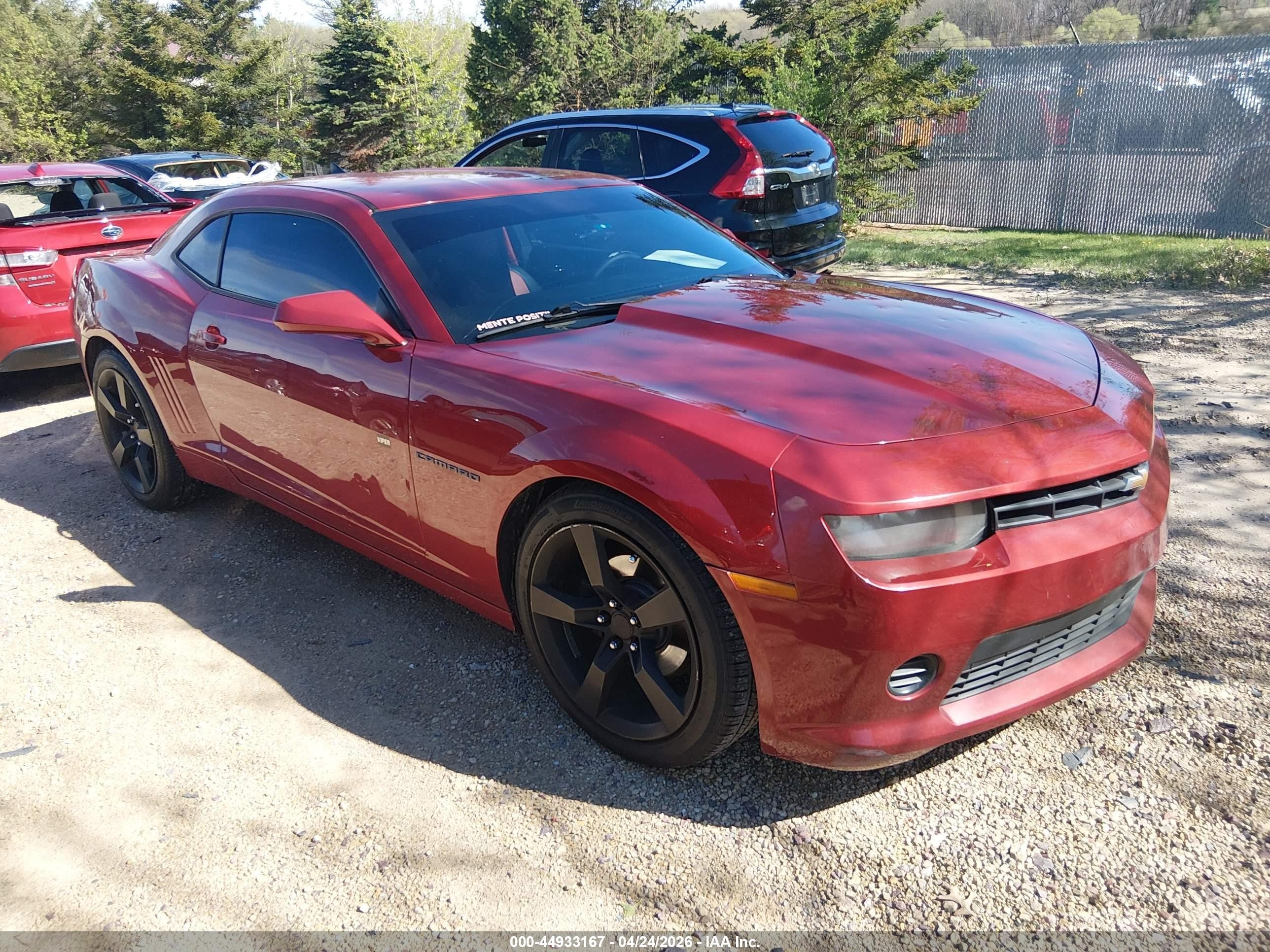 2015 Chevrolet Camaro 2ls Burgundy vin: 2G1FB1E35F9130165