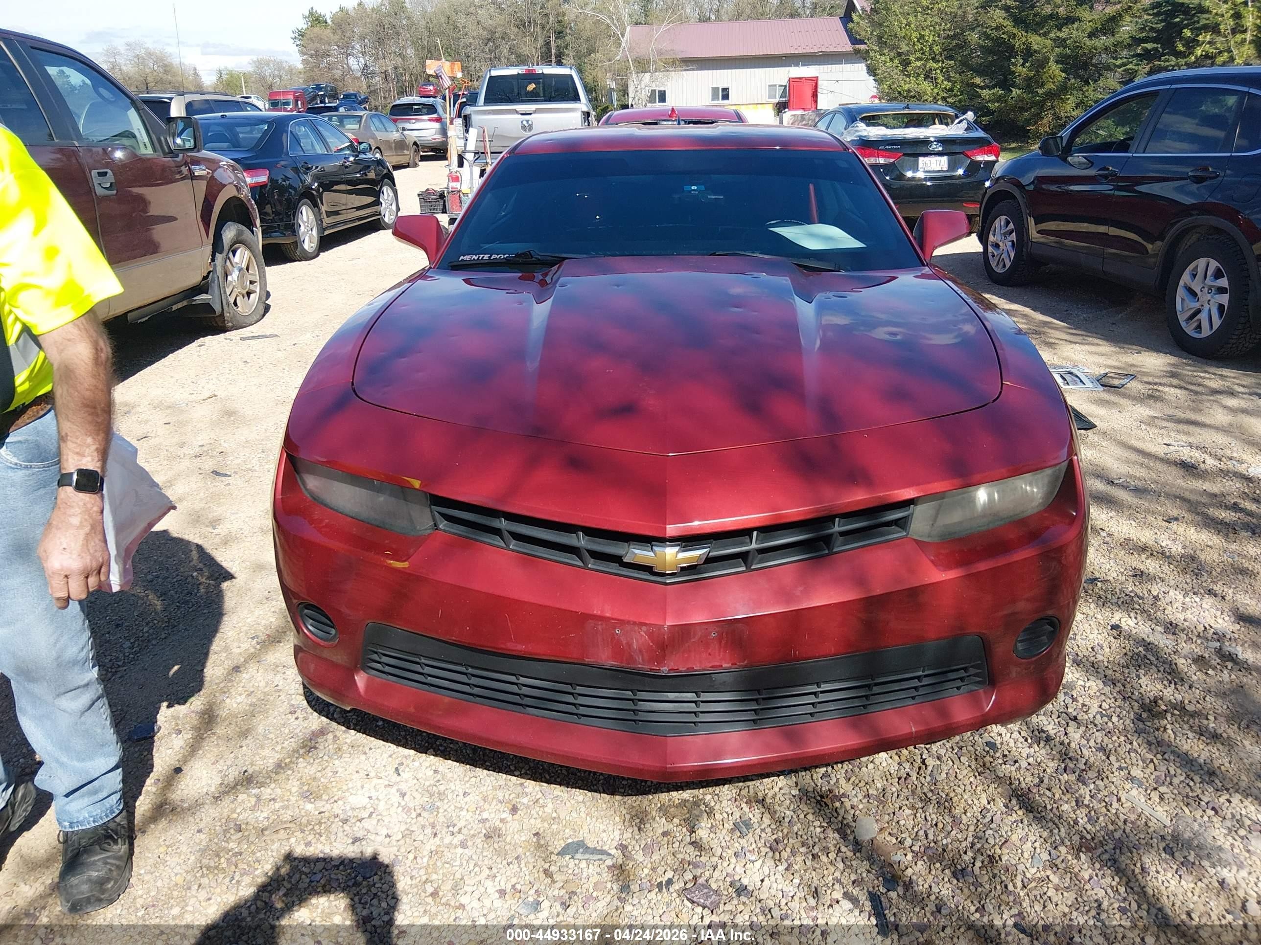 2015 Chevrolet Camaro 2ls Burgundy vin: 2G1FB1E35F9130165