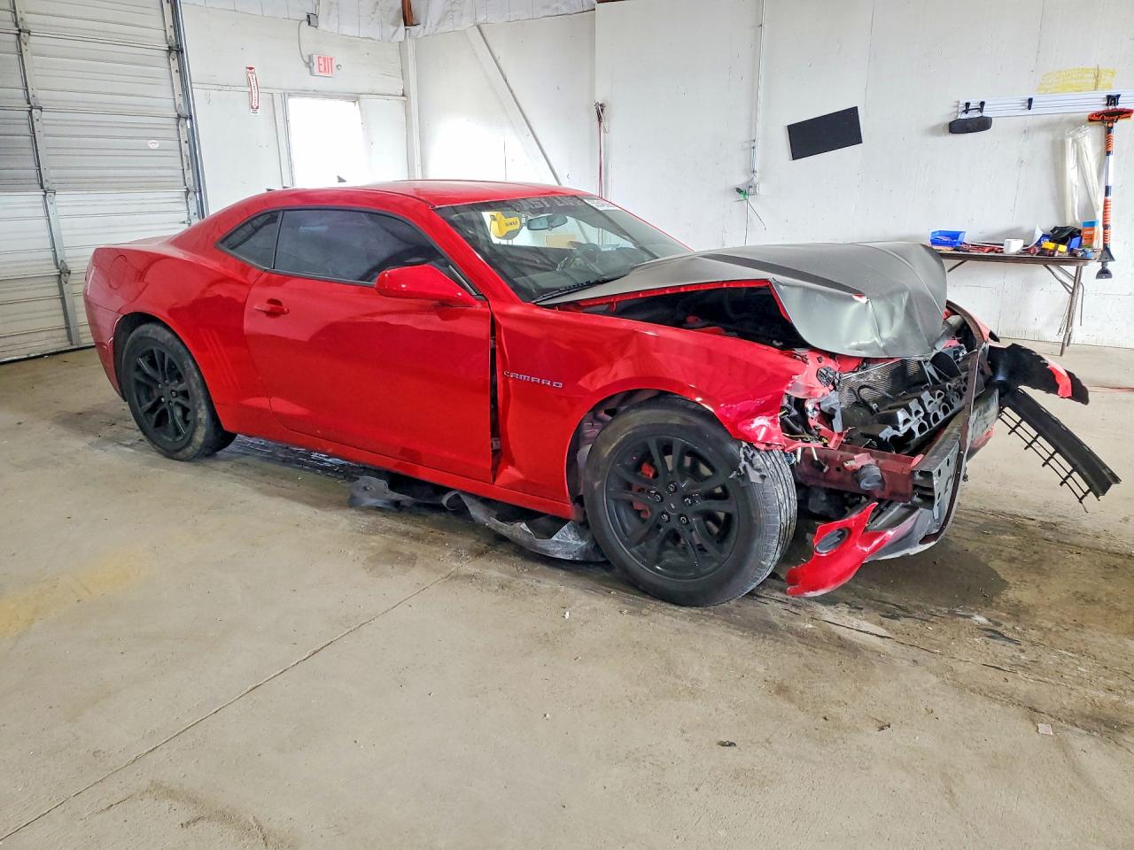 2015 Chevrolet Camaro Ls Red vin: 2G1FB1E35F9133132