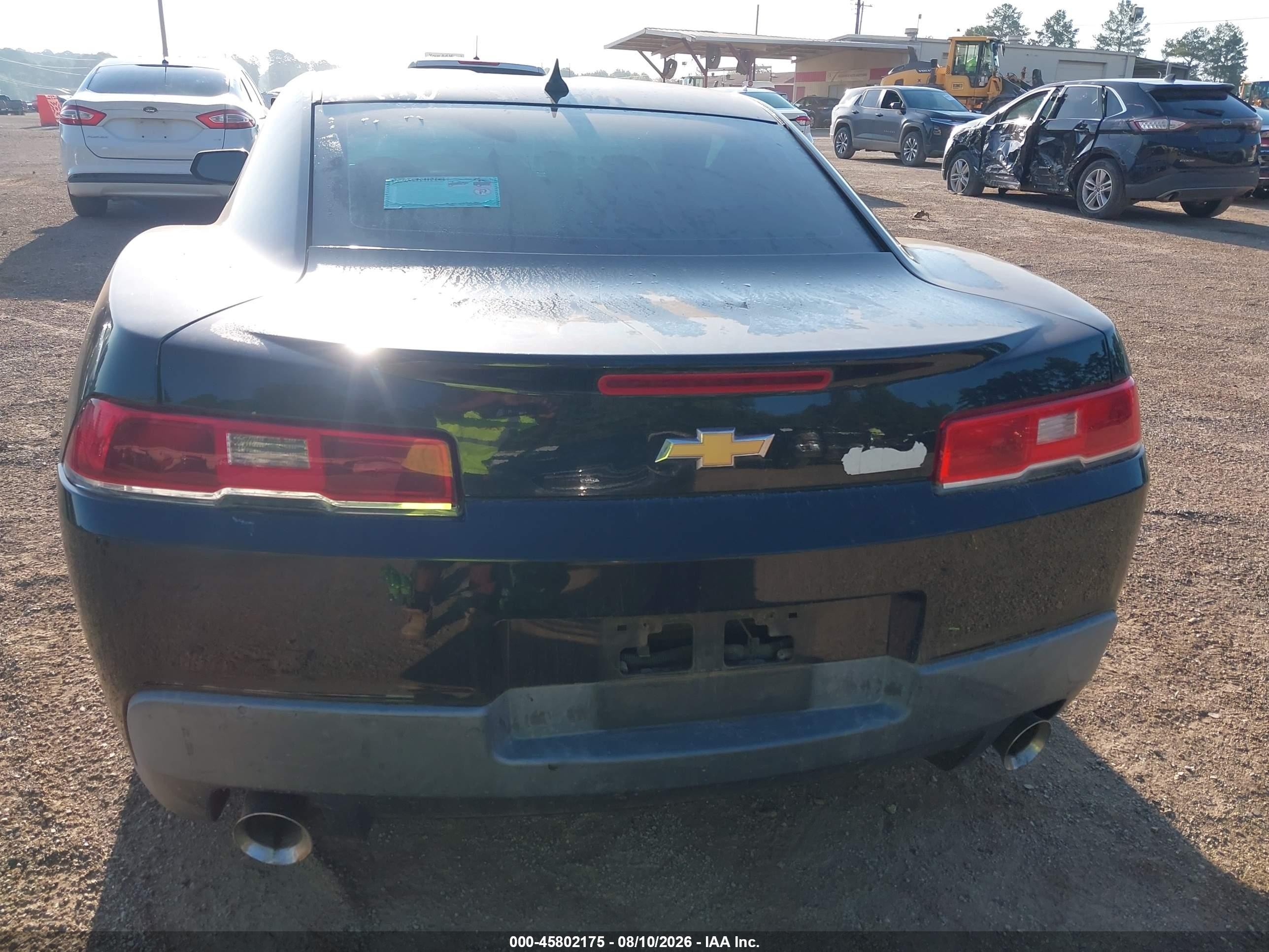 2015 Chevrolet Camaro 2ls Black vin: 2G1FB1E35F9241475