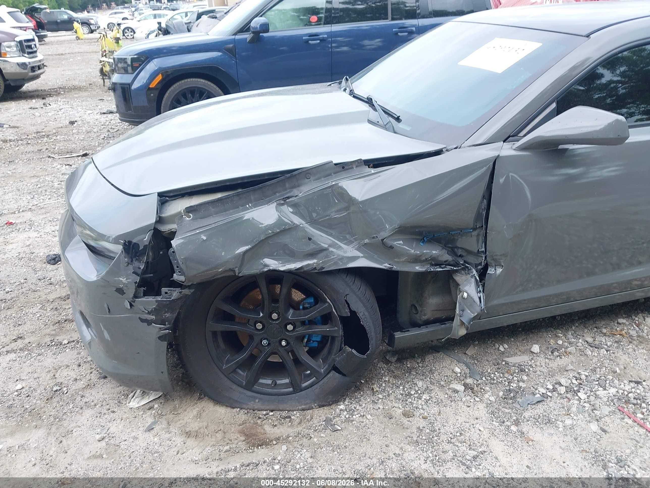 2015 Chevrolet Camaro 2ls Gray vin: 2G1FB1E35F9305529