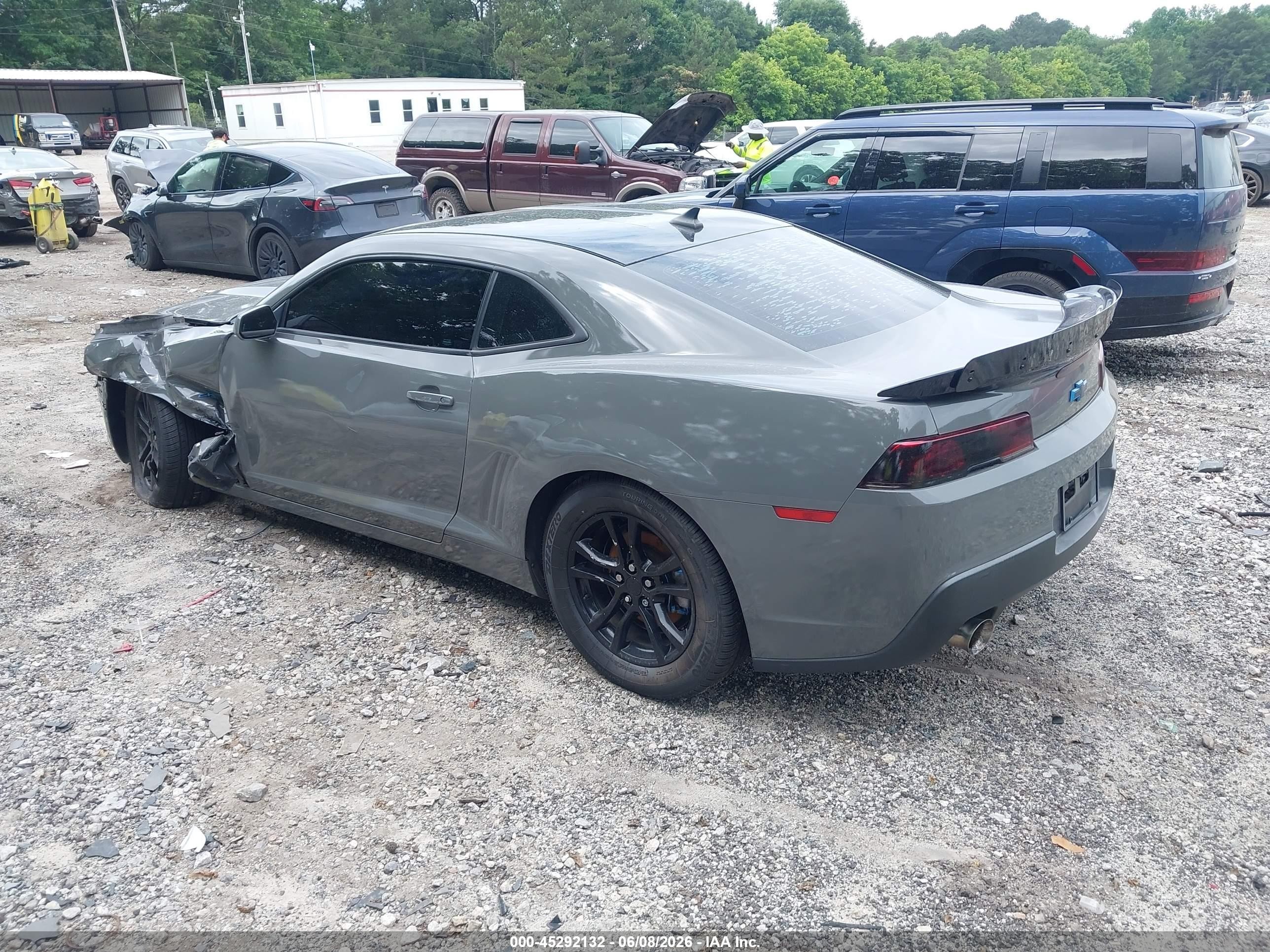 2015 Chevrolet Camaro 2ls Gray vin: 2G1FB1E35F9305529