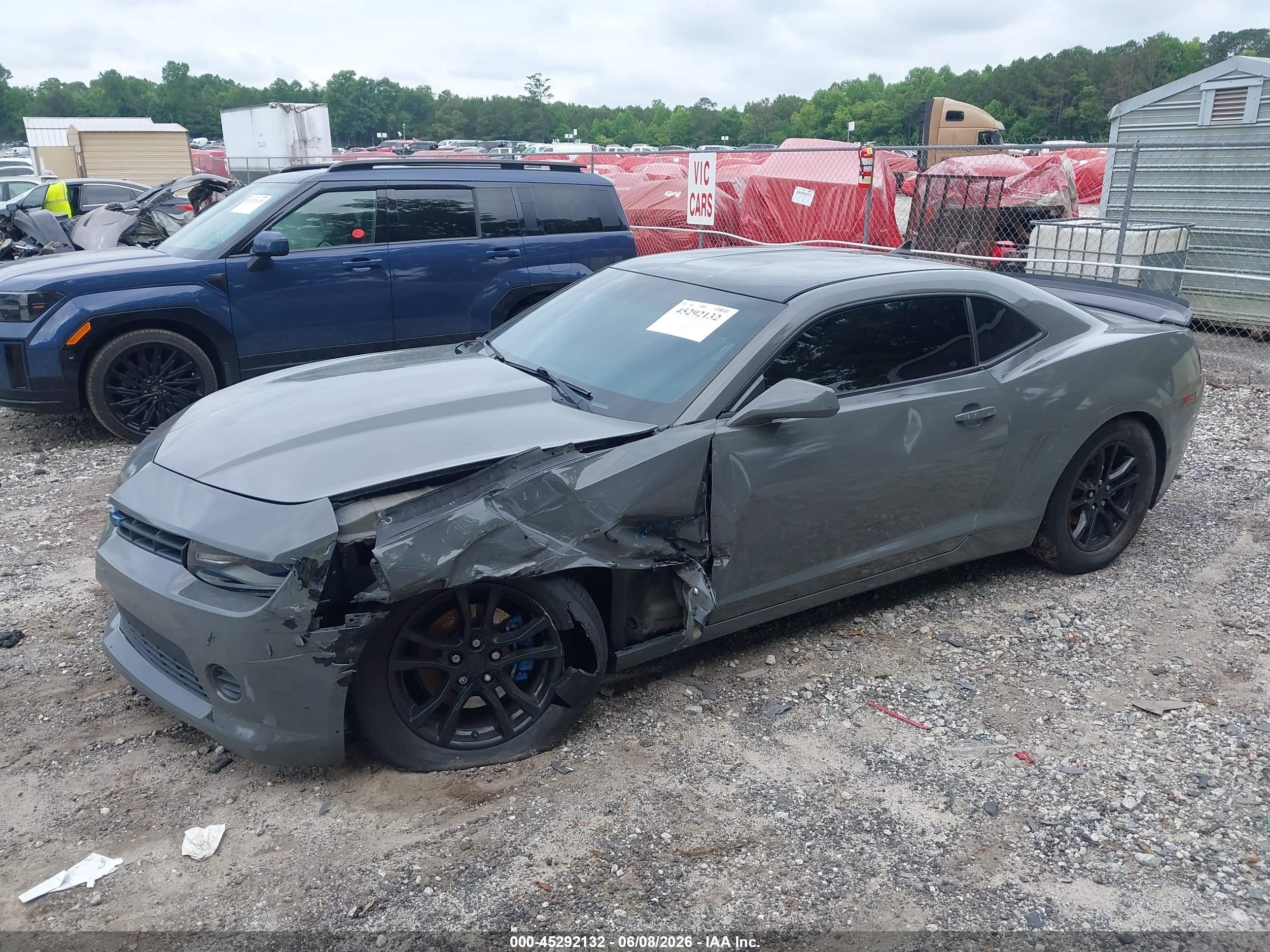 2015 Chevrolet Camaro 2ls Gray vin: 2G1FB1E35F9305529