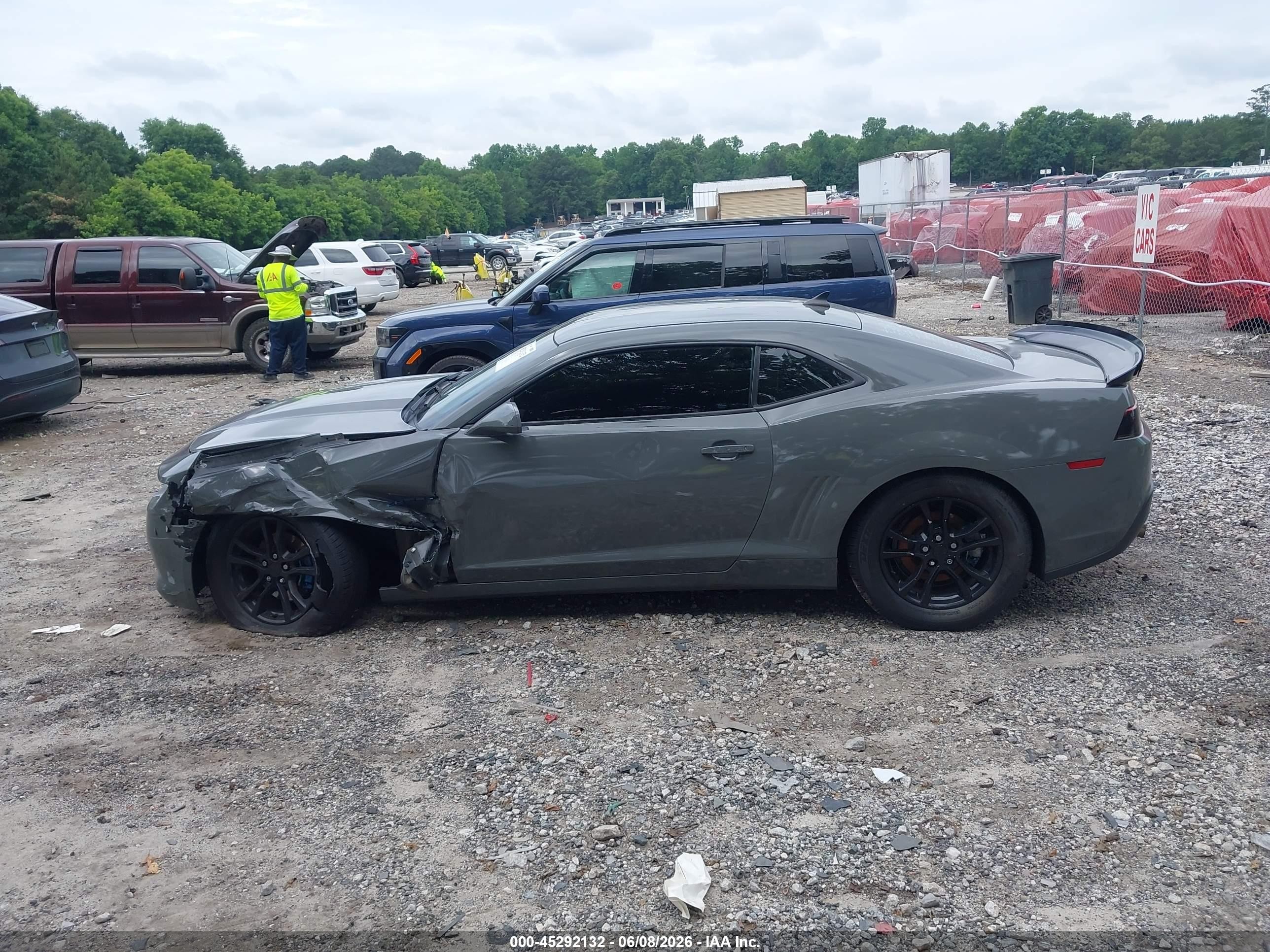 2015 Chevrolet Camaro 2ls Gray vin: 2G1FB1E35F9305529