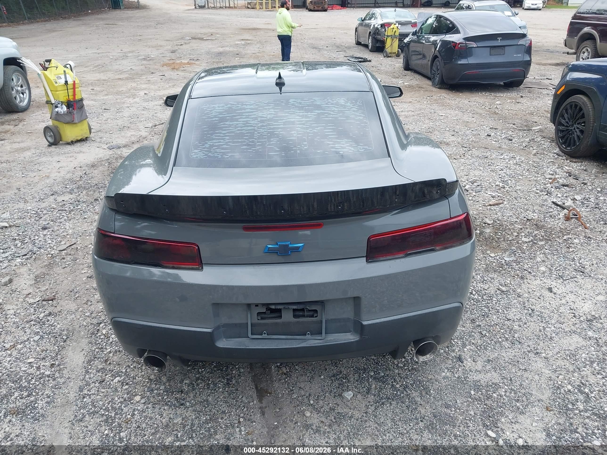 2015 Chevrolet Camaro 2ls Gray vin: 2G1FB1E35F9305529
