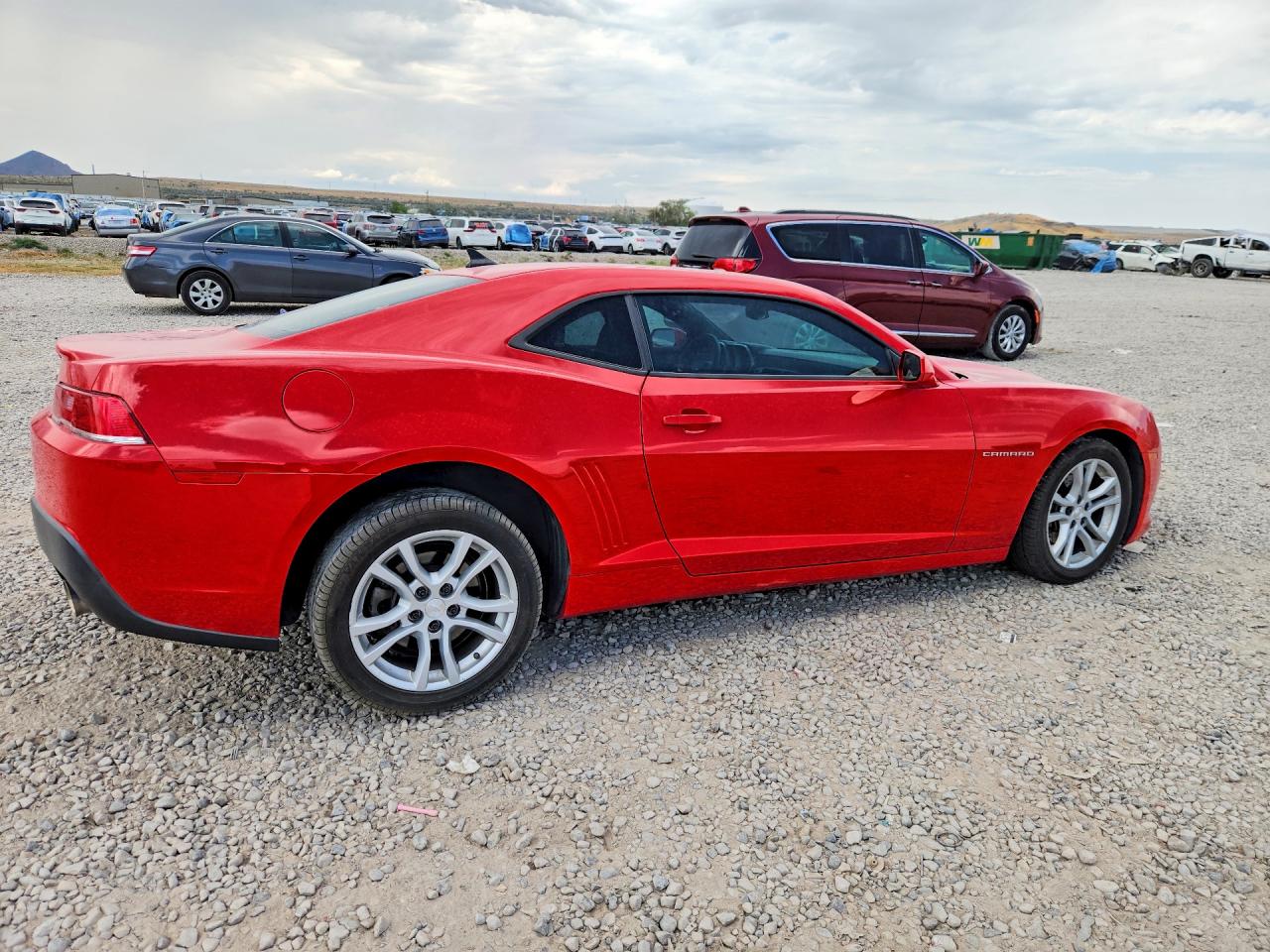 2015 Chevrolet Camaro Ls Red vin: 2G1FB1E35F9305630