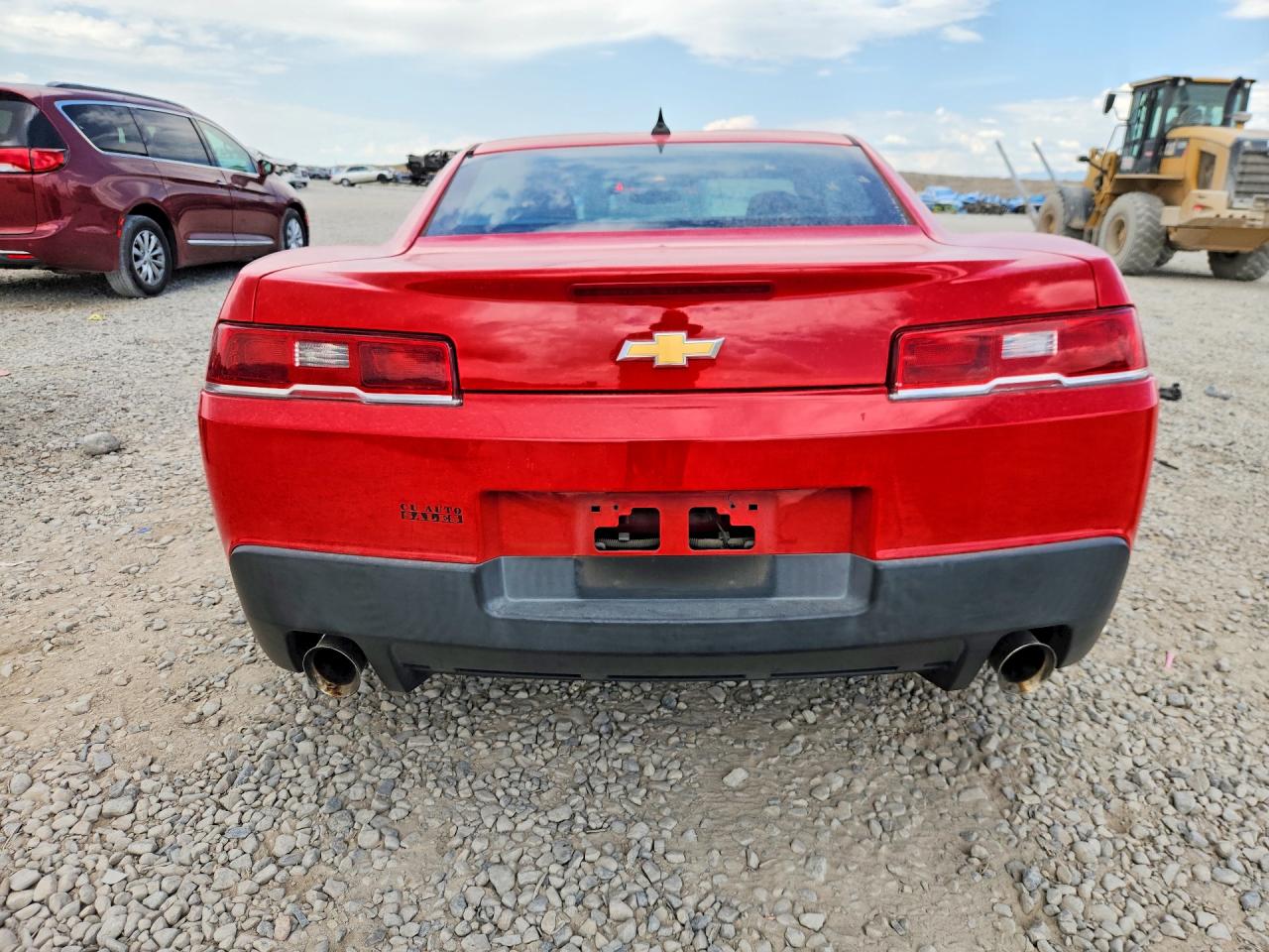2015 Chevrolet Camaro Ls Red vin: 2G1FB1E35F9305630