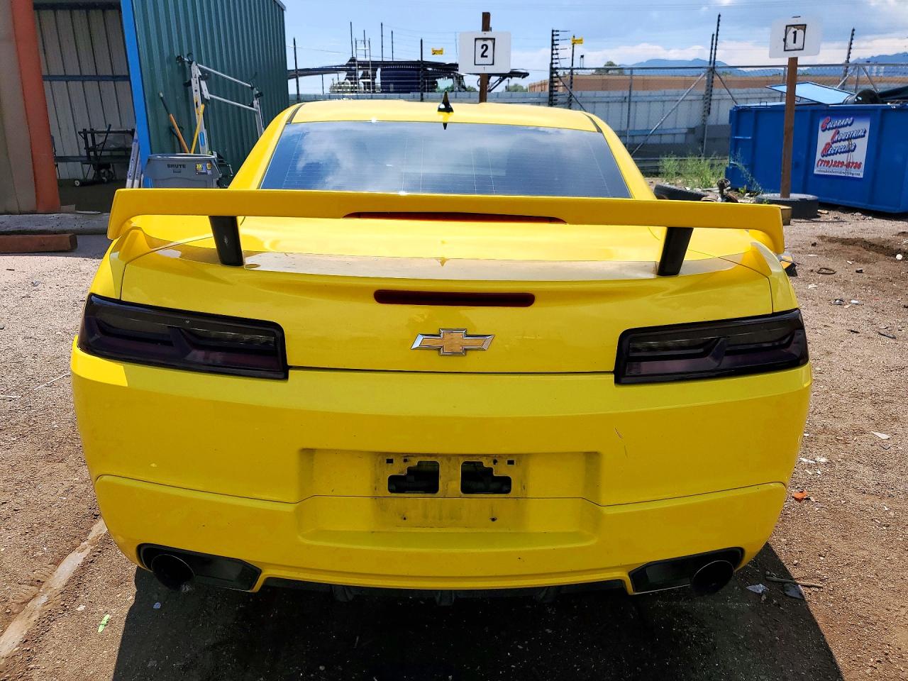 2015 Chevrolet Camaro Ls Yellow vin: 2G1FB1E35F9310875