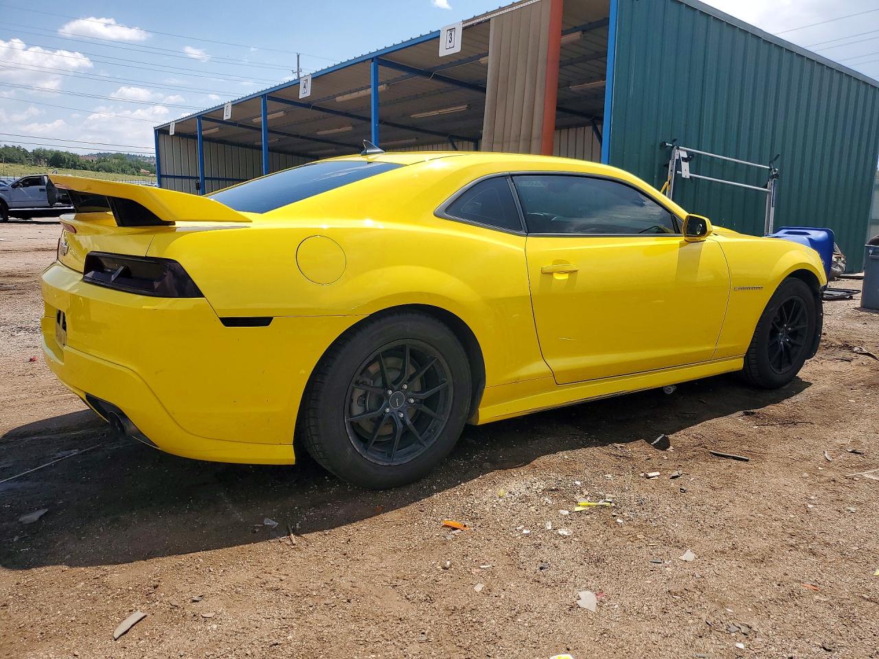 2015 Chevrolet Camaro Ls Yellow vin: 2G1FB1E35F9310875