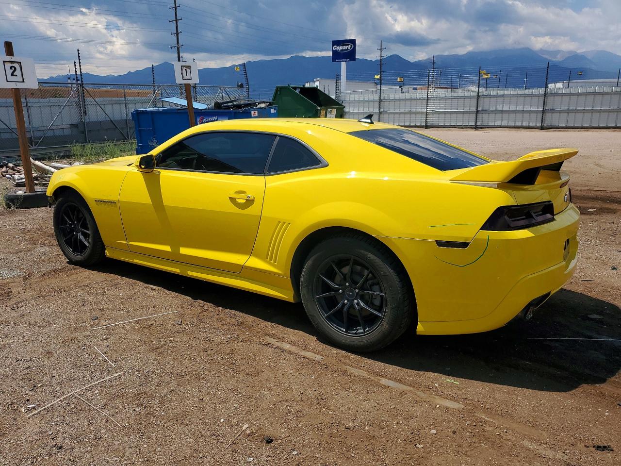 2015 Chevrolet Camaro Ls Yellow vin: 2G1FB1E35F9310875