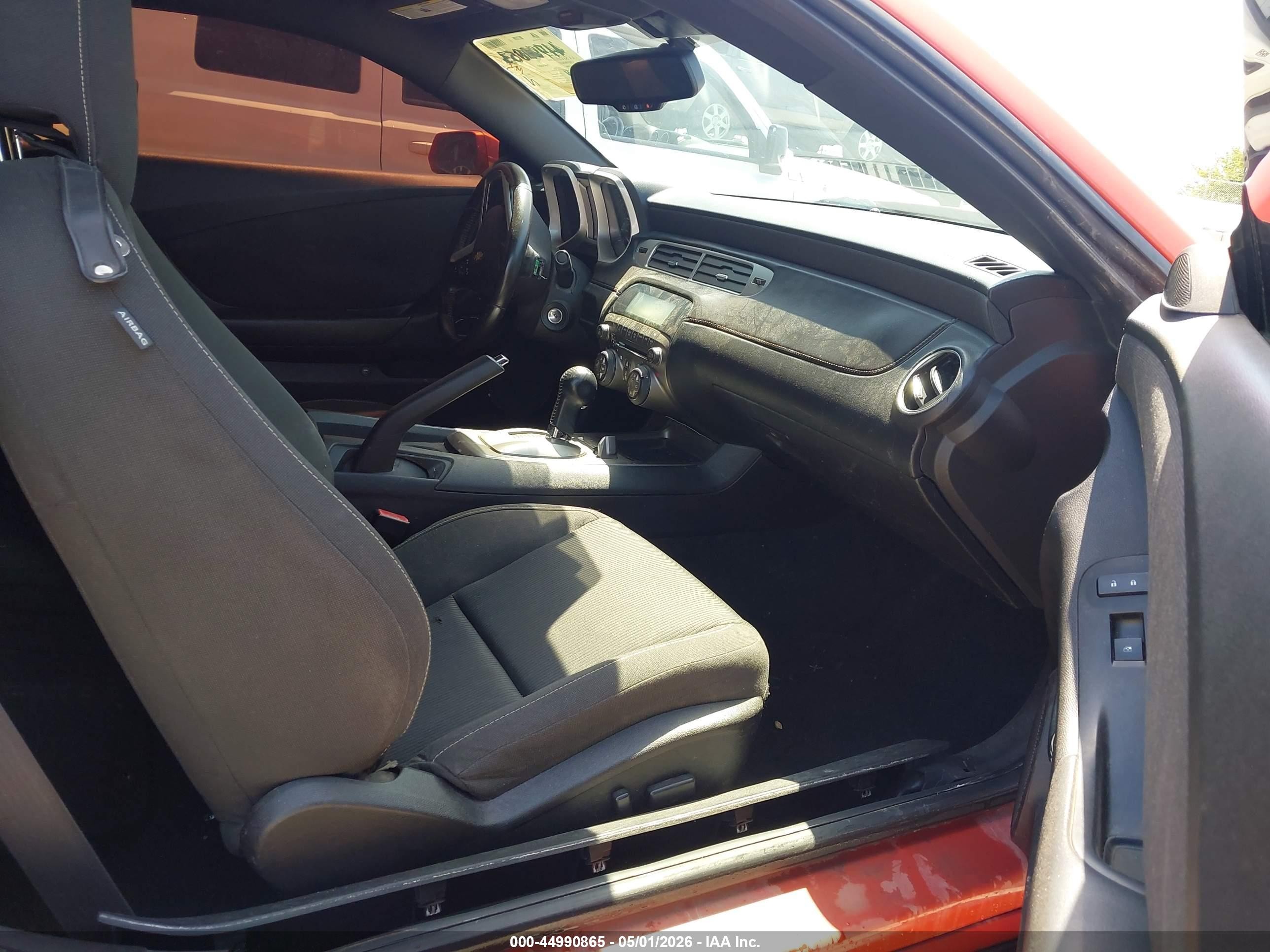 2012 Chevrolet Camaro 1lt Orange vin: 2G1FB1E36C9119946