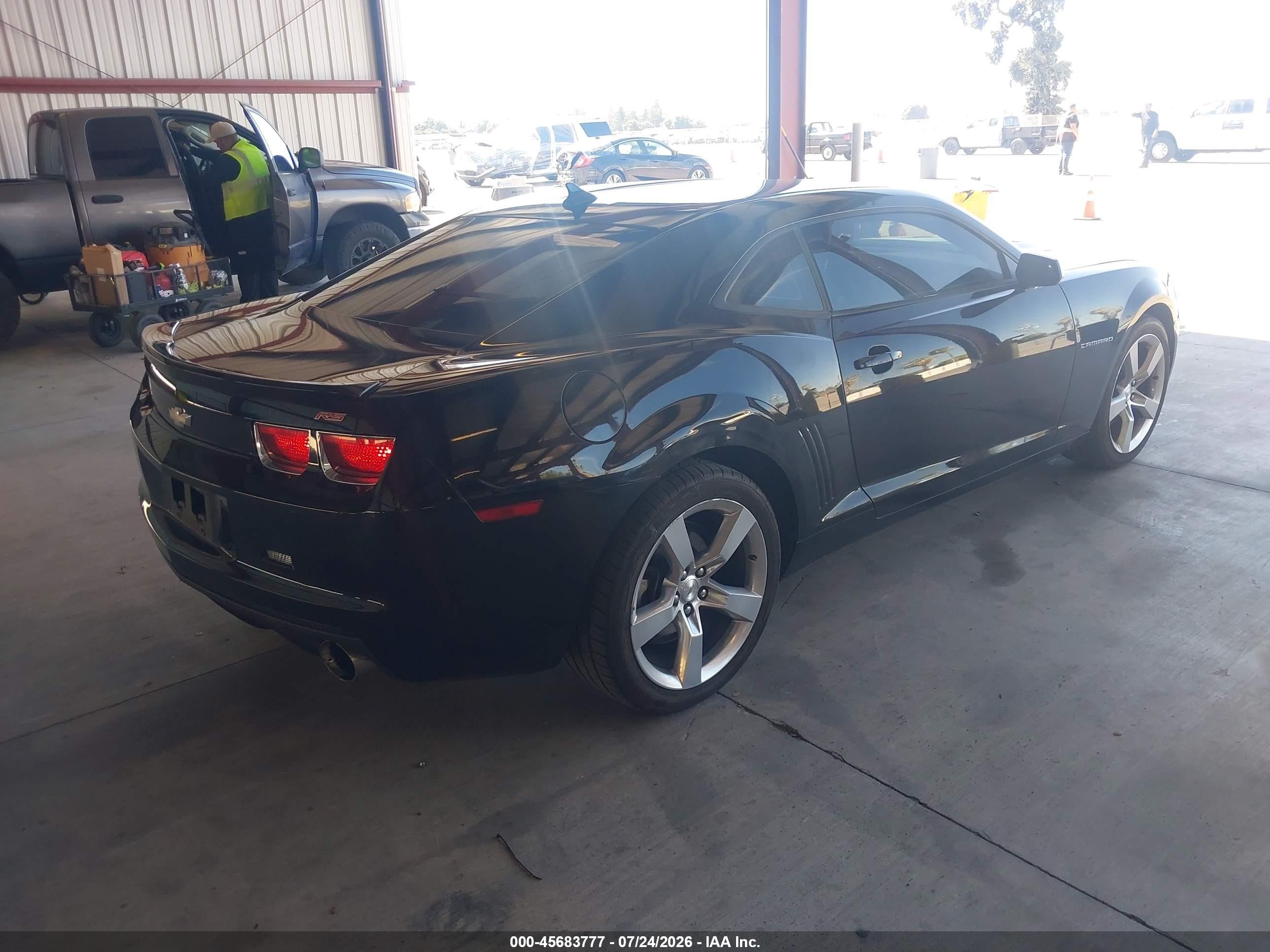 2012 Chevrolet Camaro 1lt Black vin: 2G1FB1E36C9163624