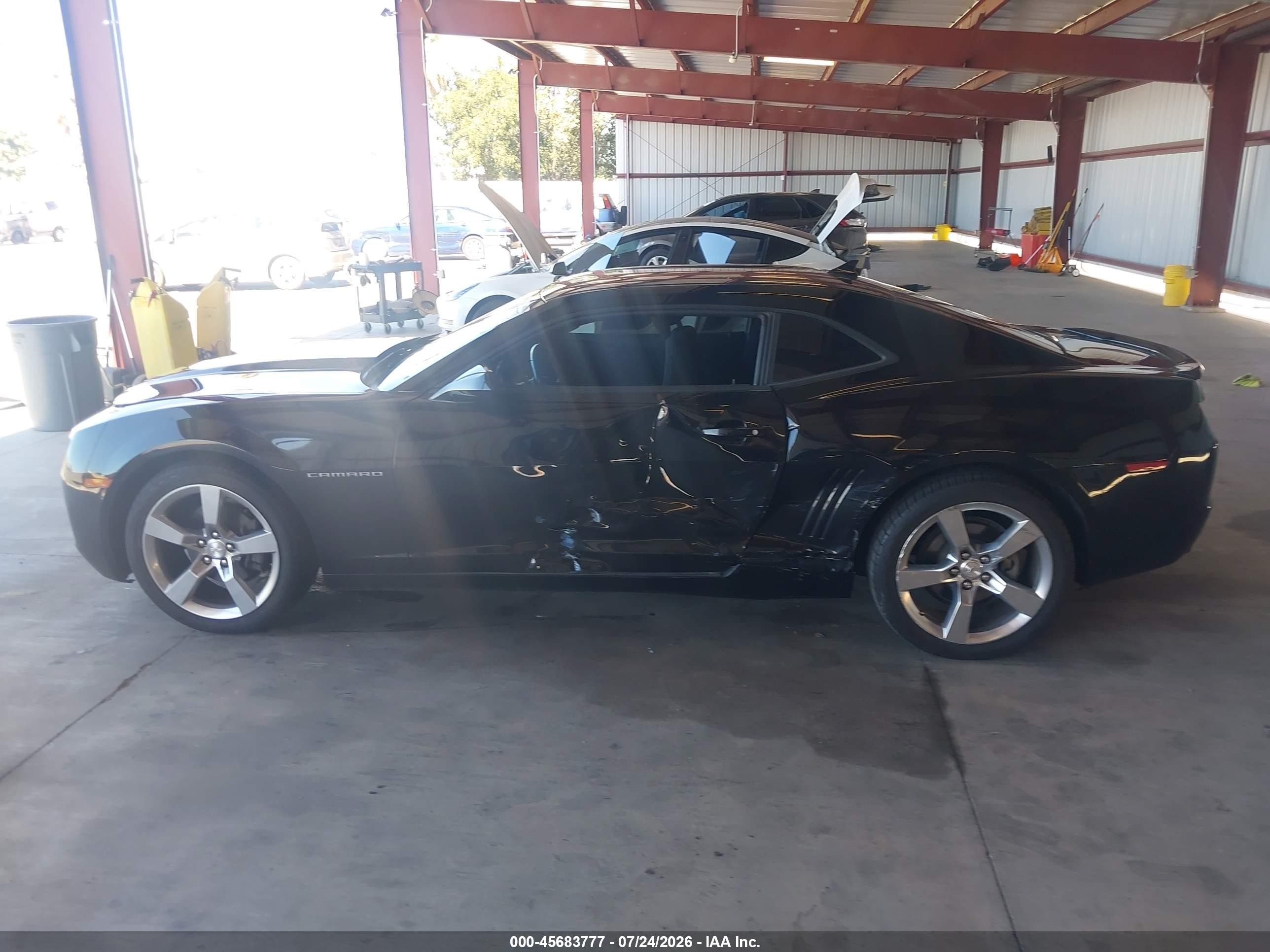 2012 Chevrolet Camaro 1lt Black vin: 2G1FB1E36C9163624