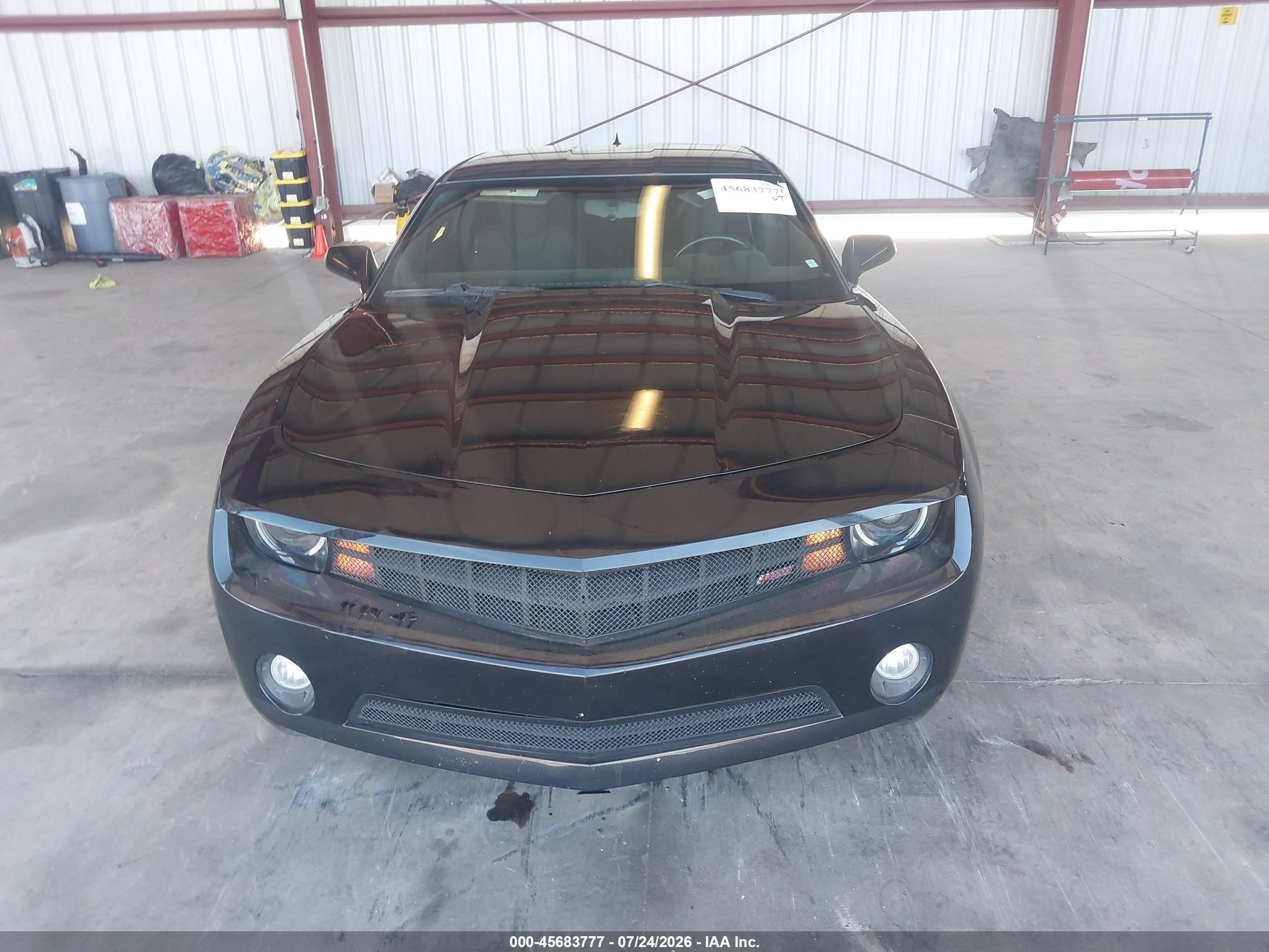 2012 Chevrolet Camaro 1lt Black vin: 2G1FB1E36C9163624