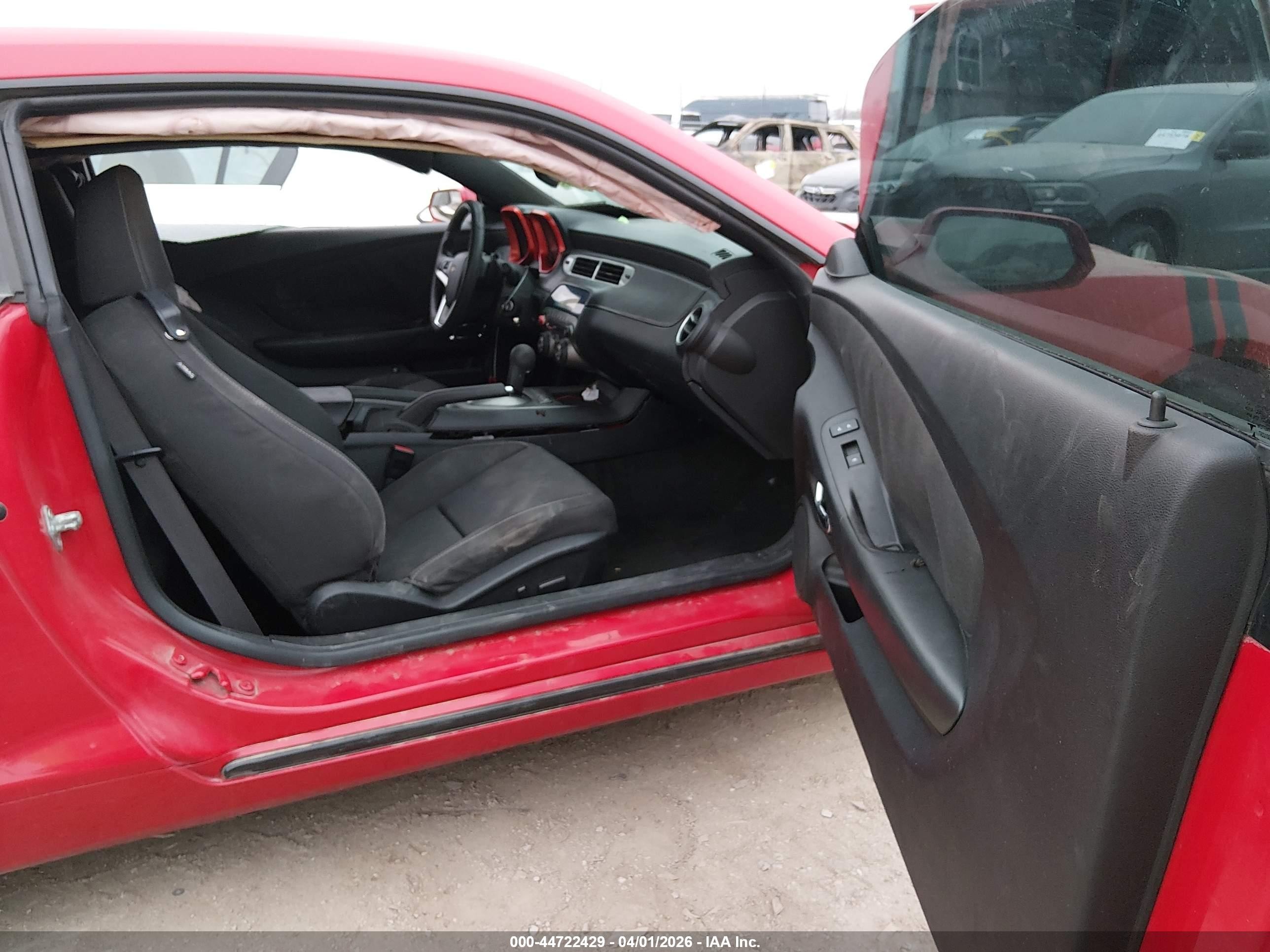 2012 Chevrolet Camaro 1lt Red vin: 2G1FB1E36C9184098