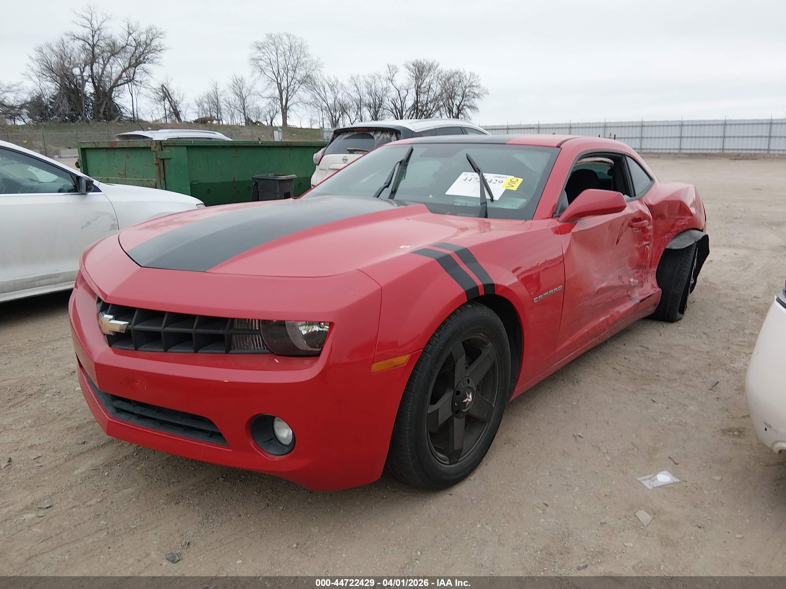 2012 Chevrolet Camaro 1lt Red vin: 2G1FB1E36C9184098