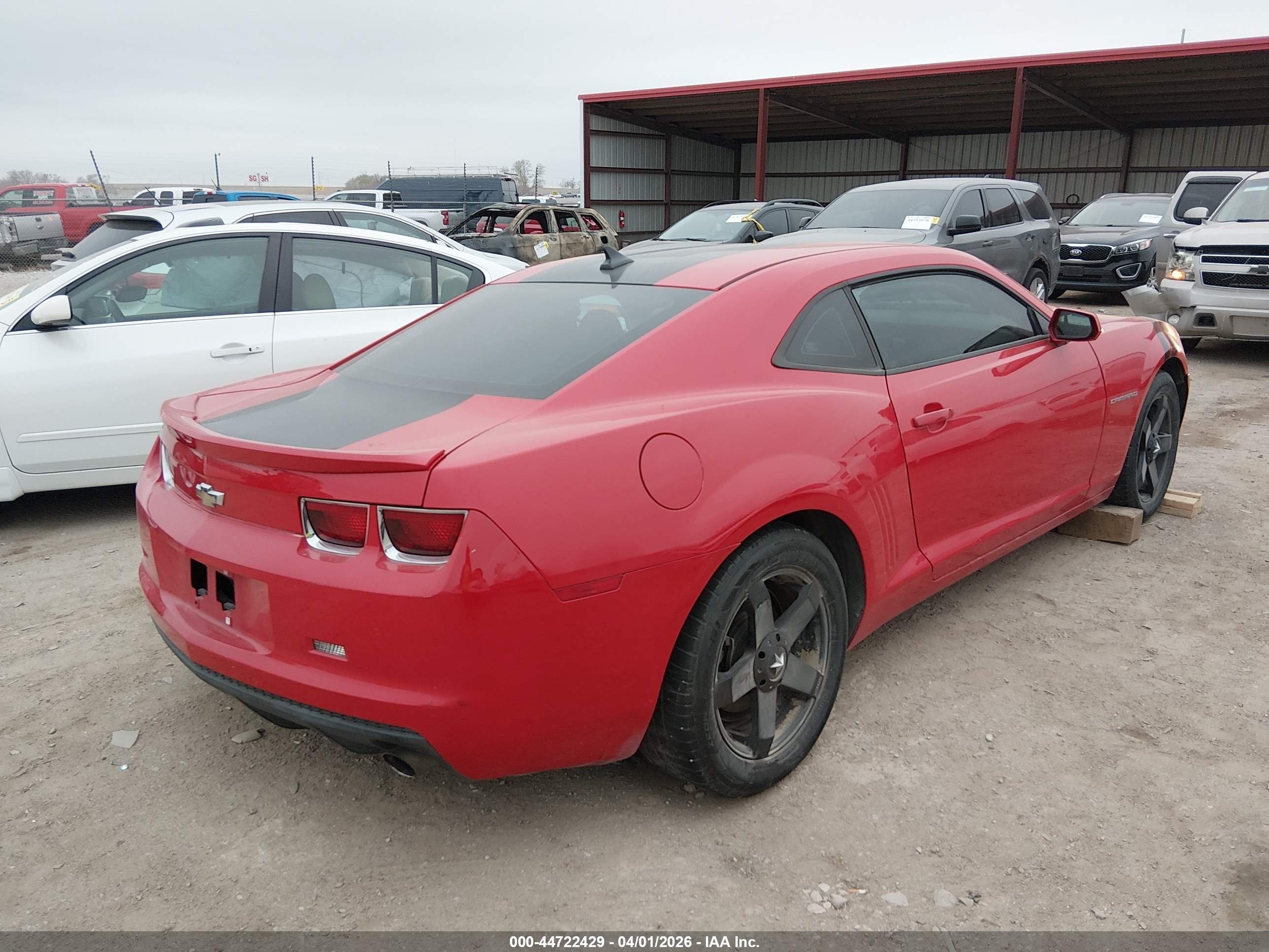 2012 Chevrolet Camaro 1lt Red vin: 2G1FB1E36C9184098