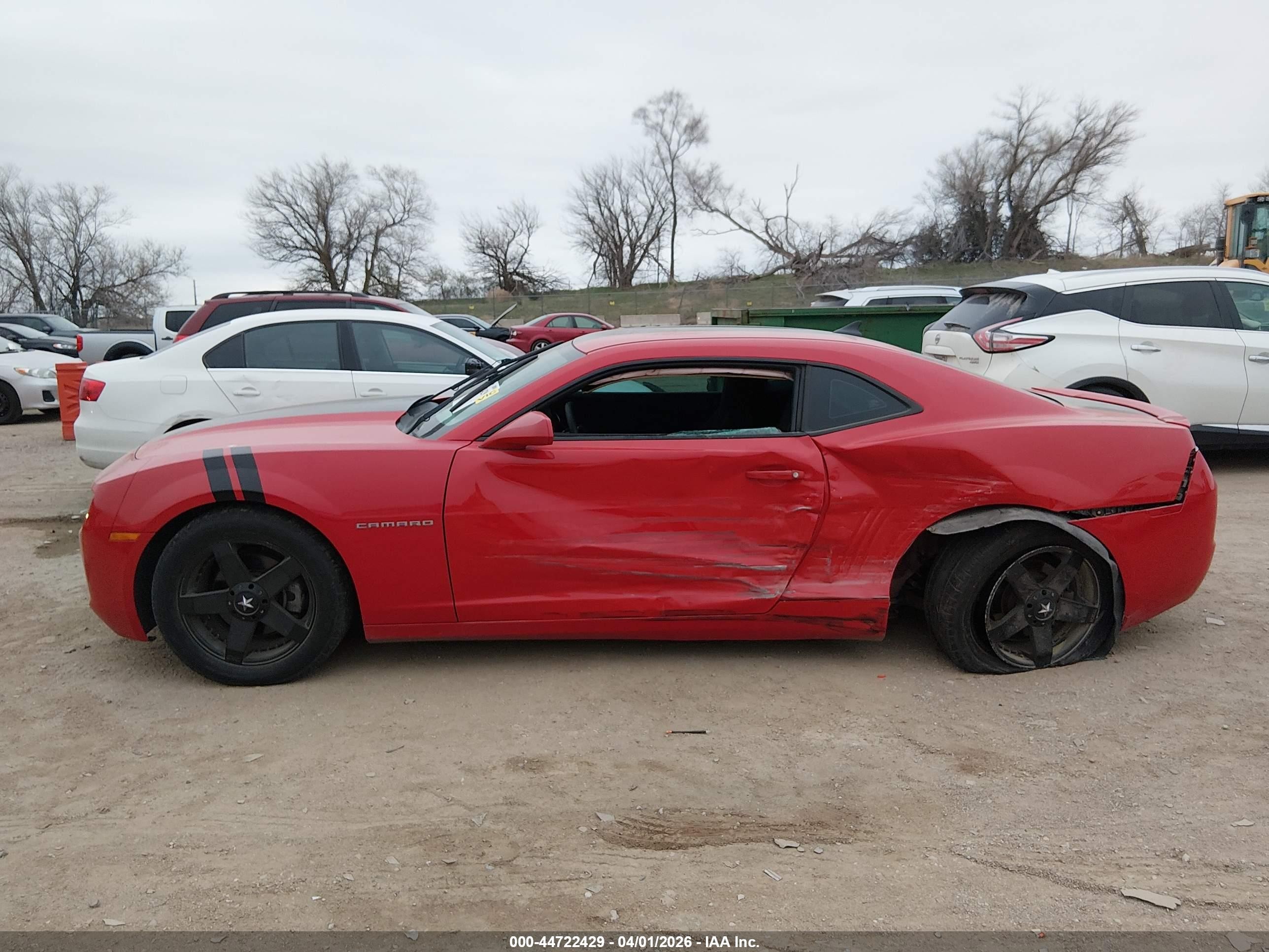 2012 Chevrolet Camaro 1lt Red vin: 2G1FB1E36C9184098