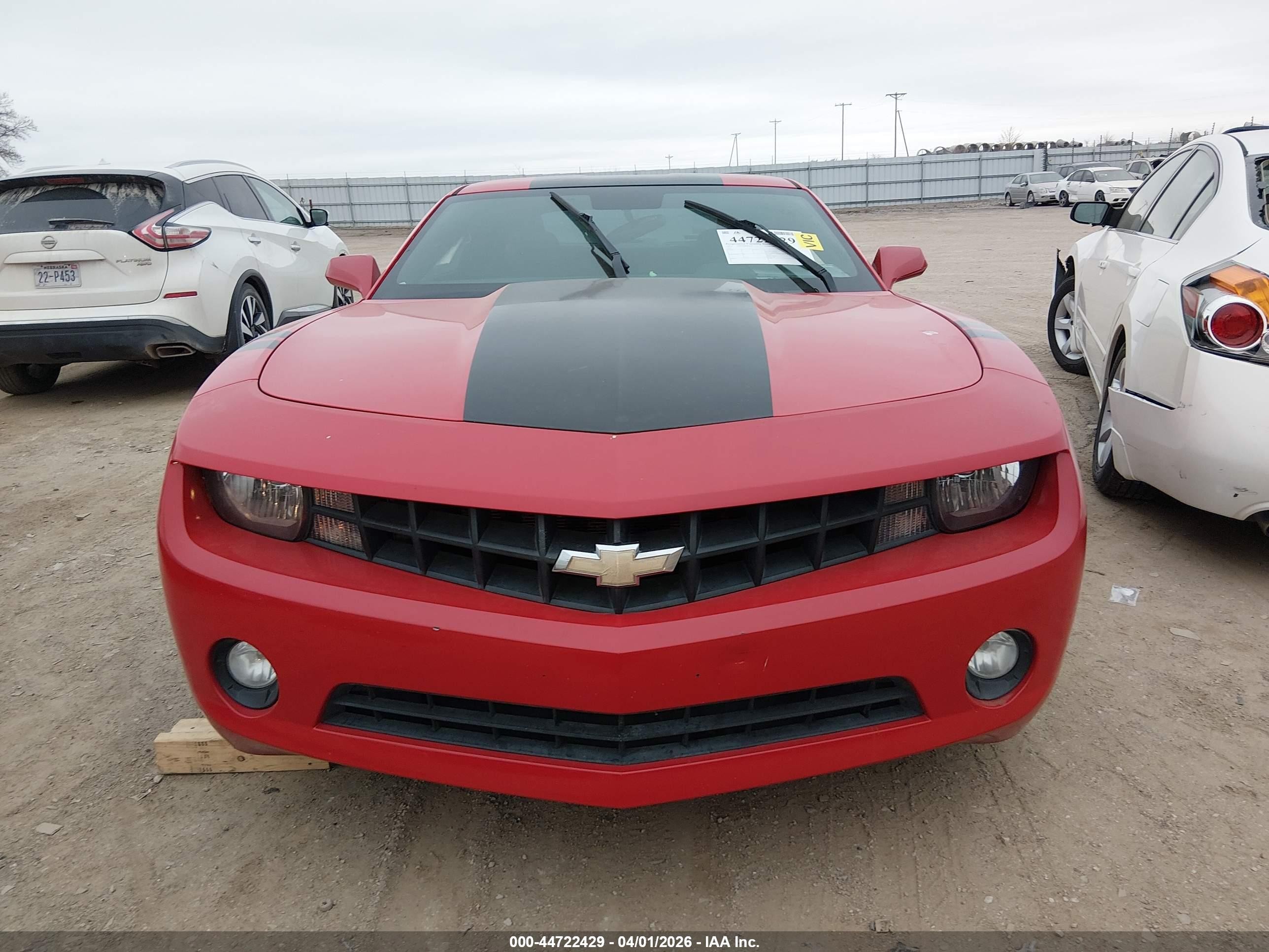 2012 Chevrolet Camaro 1lt Red vin: 2G1FB1E36C9184098