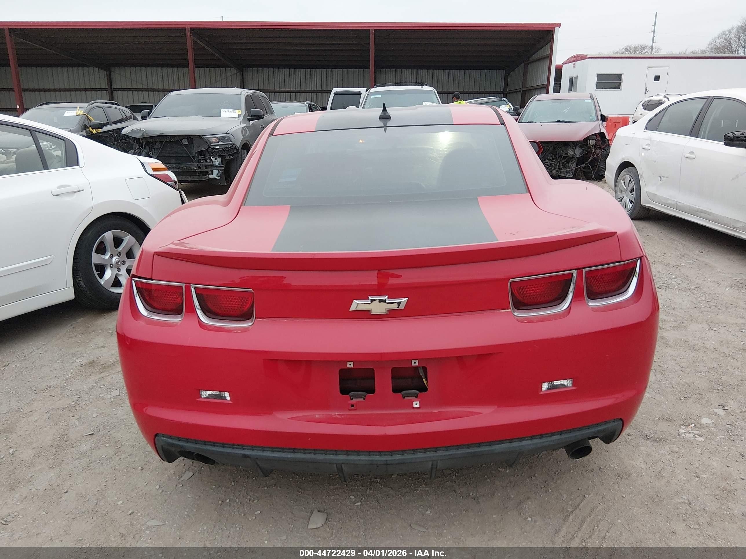 2012 Chevrolet Camaro 1lt Red vin: 2G1FB1E36C9184098