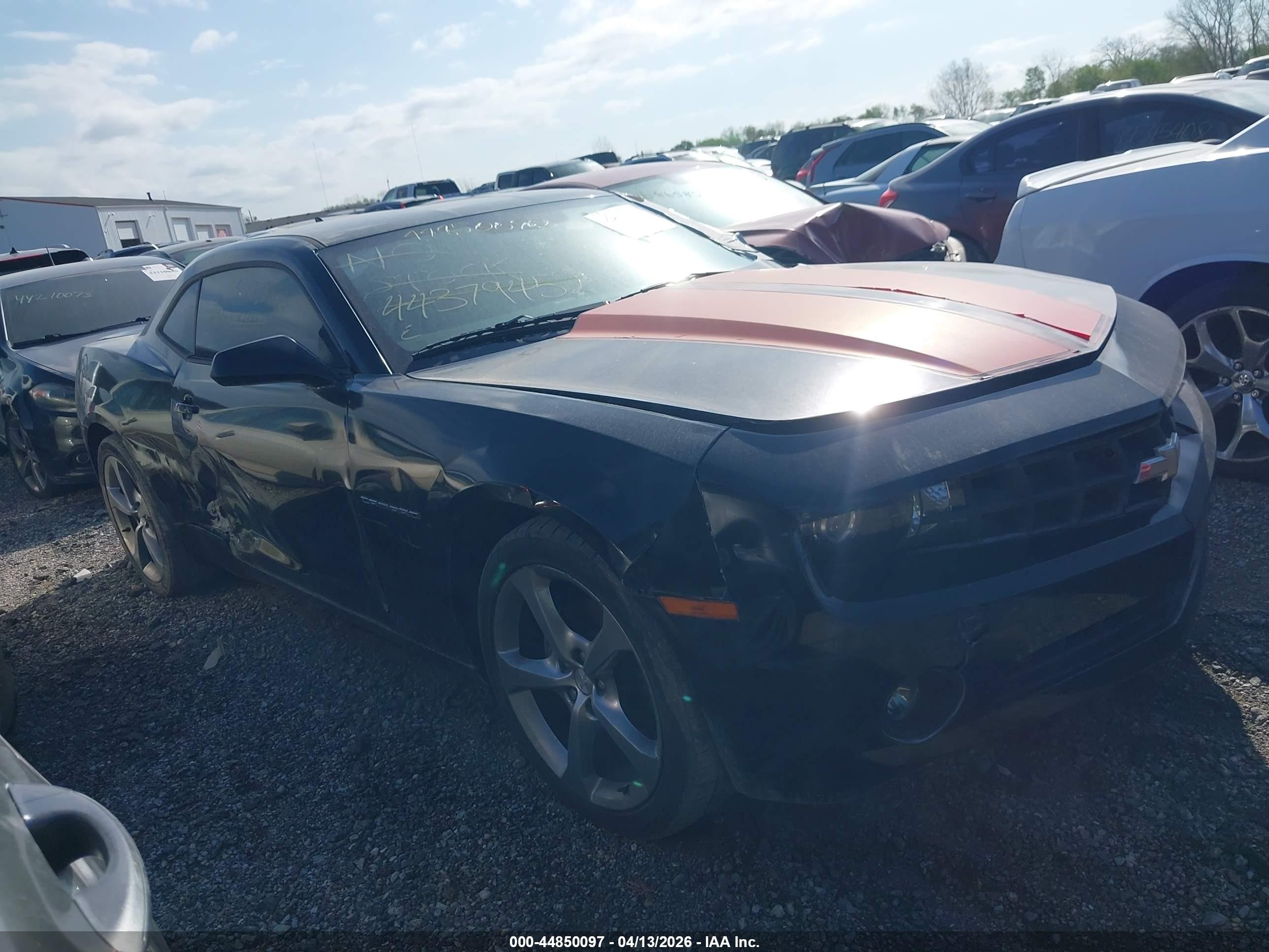 2013 Chevrolet Camaro 1lt Black vin: 2G1FB1E36D9237089