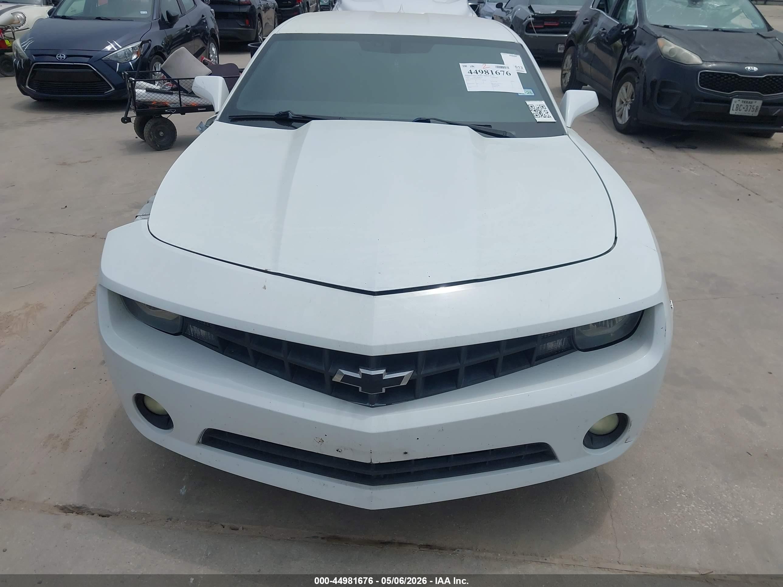 2013 Chevrolet Camaro 1lt Белый vin: 2G1FB1E36D9240106