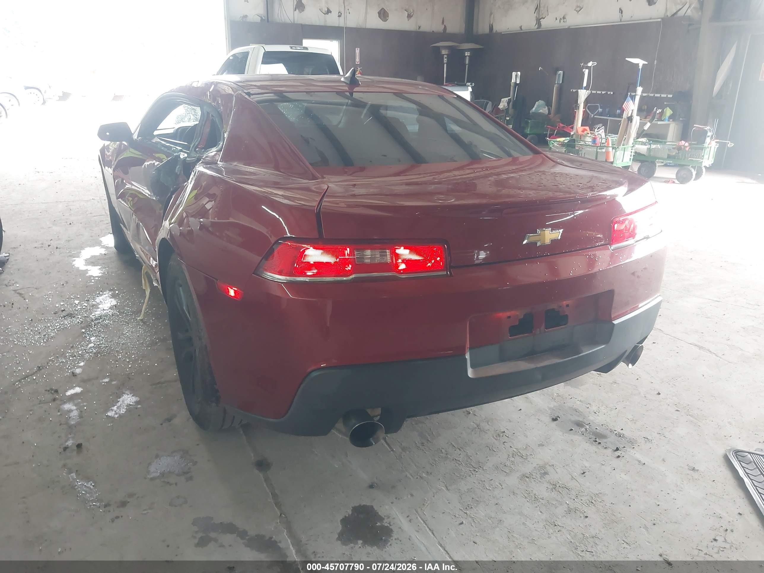 2015 Chevrolet Camaro 2ls Red vin: 2G1FB1E36F9205925