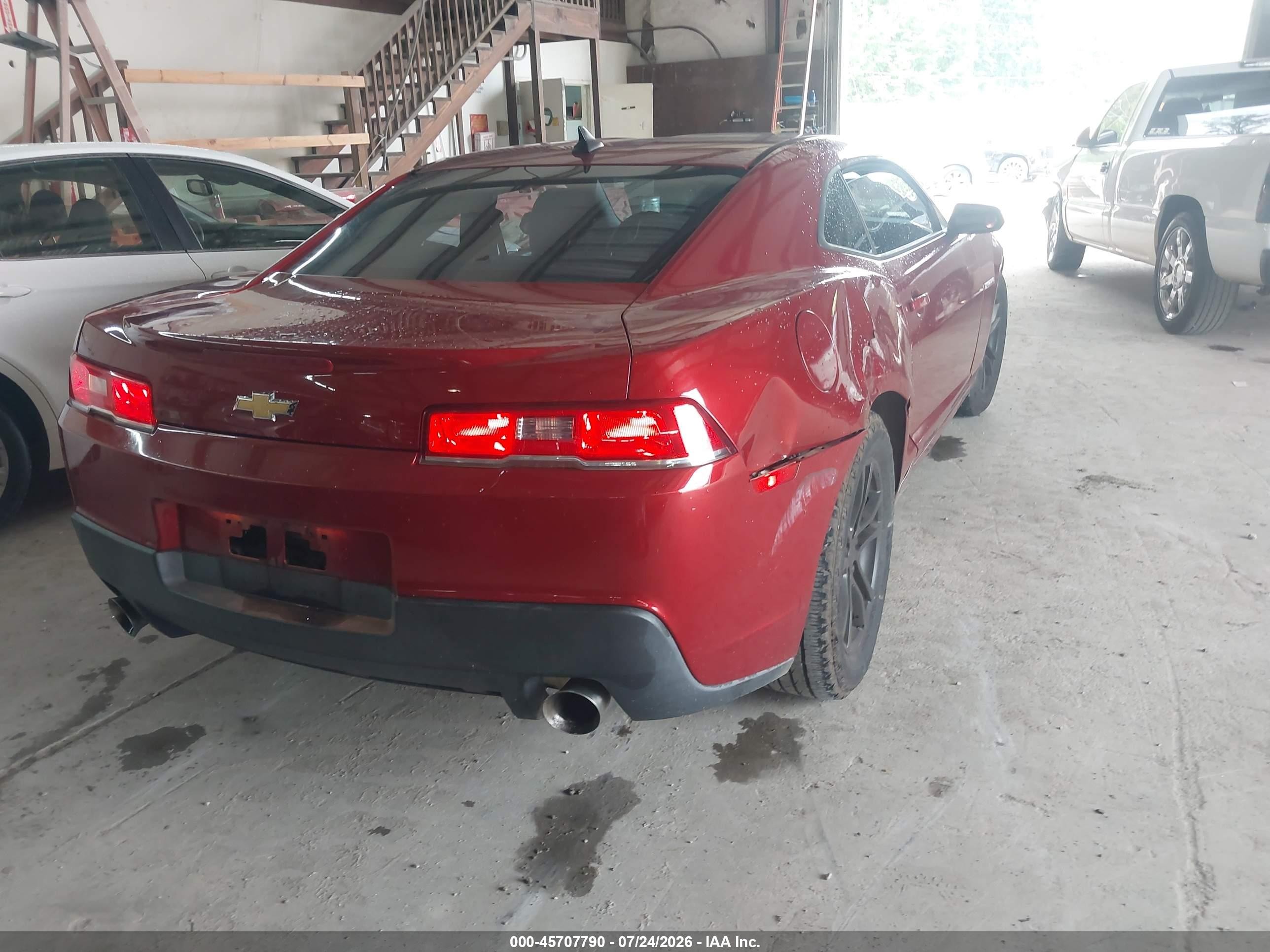 2015 Chevrolet Camaro 2ls Red vin: 2G1FB1E36F9205925