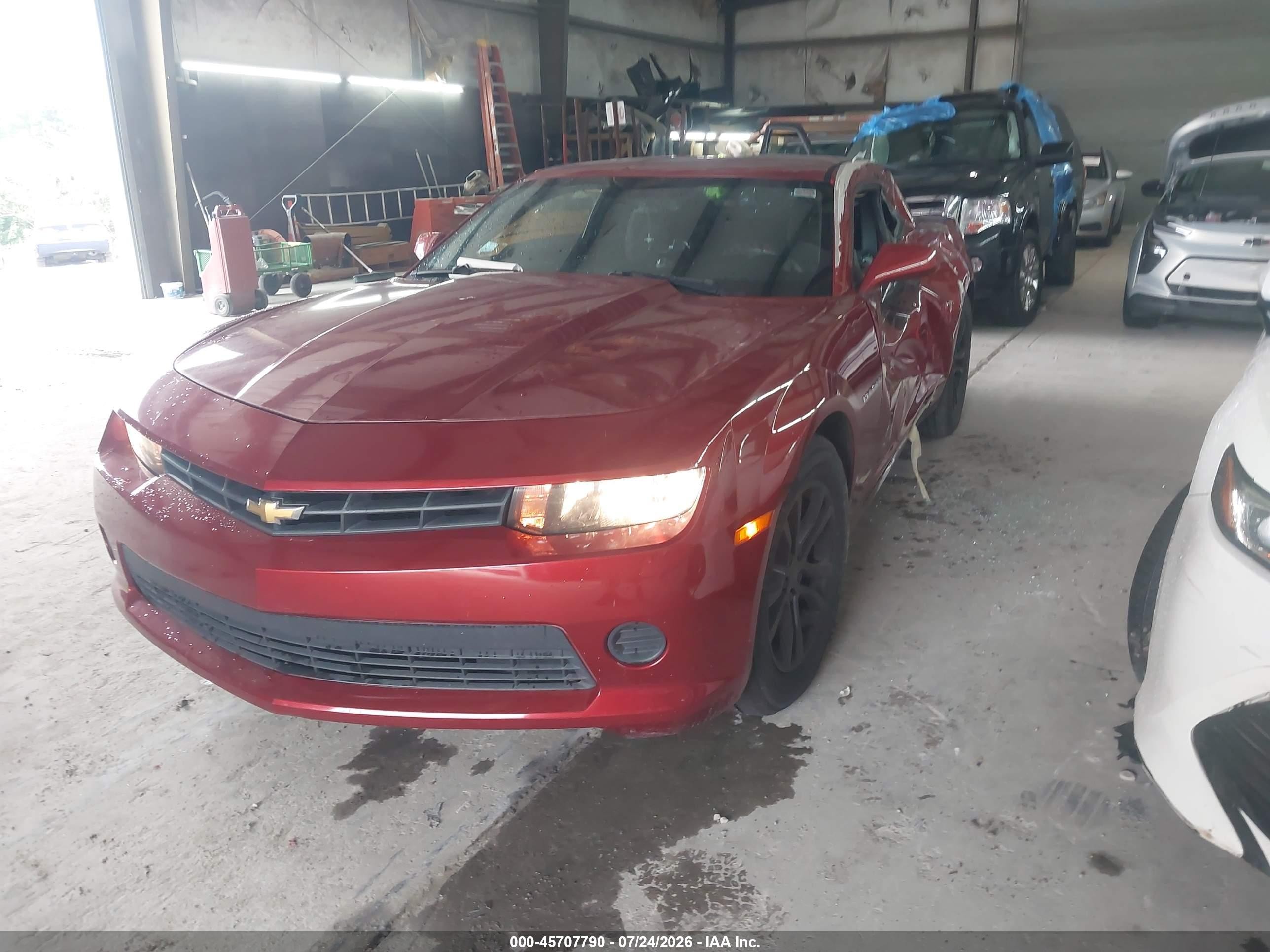 2015 Chevrolet Camaro 2ls Red vin: 2G1FB1E36F9205925