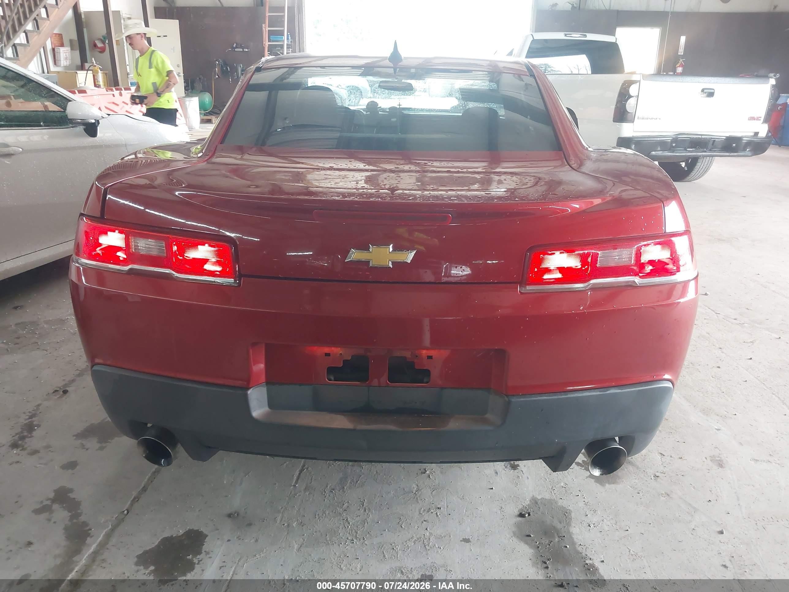2015 Chevrolet Camaro 2ls Red vin: 2G1FB1E36F9205925