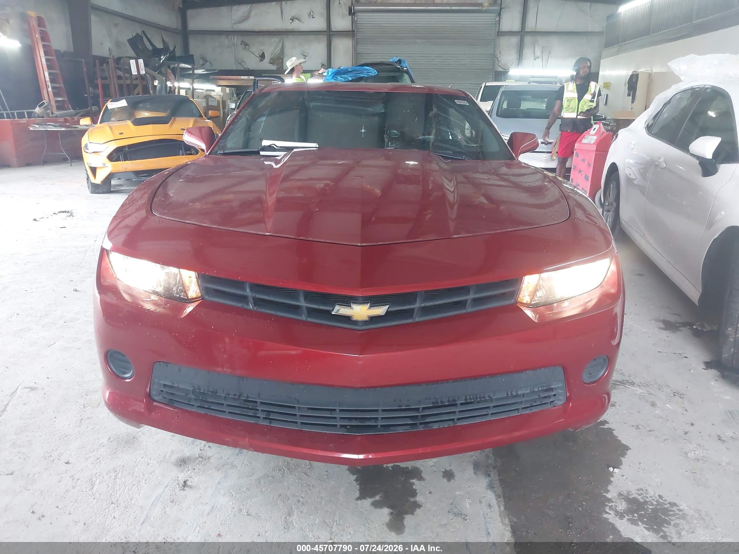 2015 Chevrolet Camaro 2ls Red vin: 2G1FB1E36F9205925