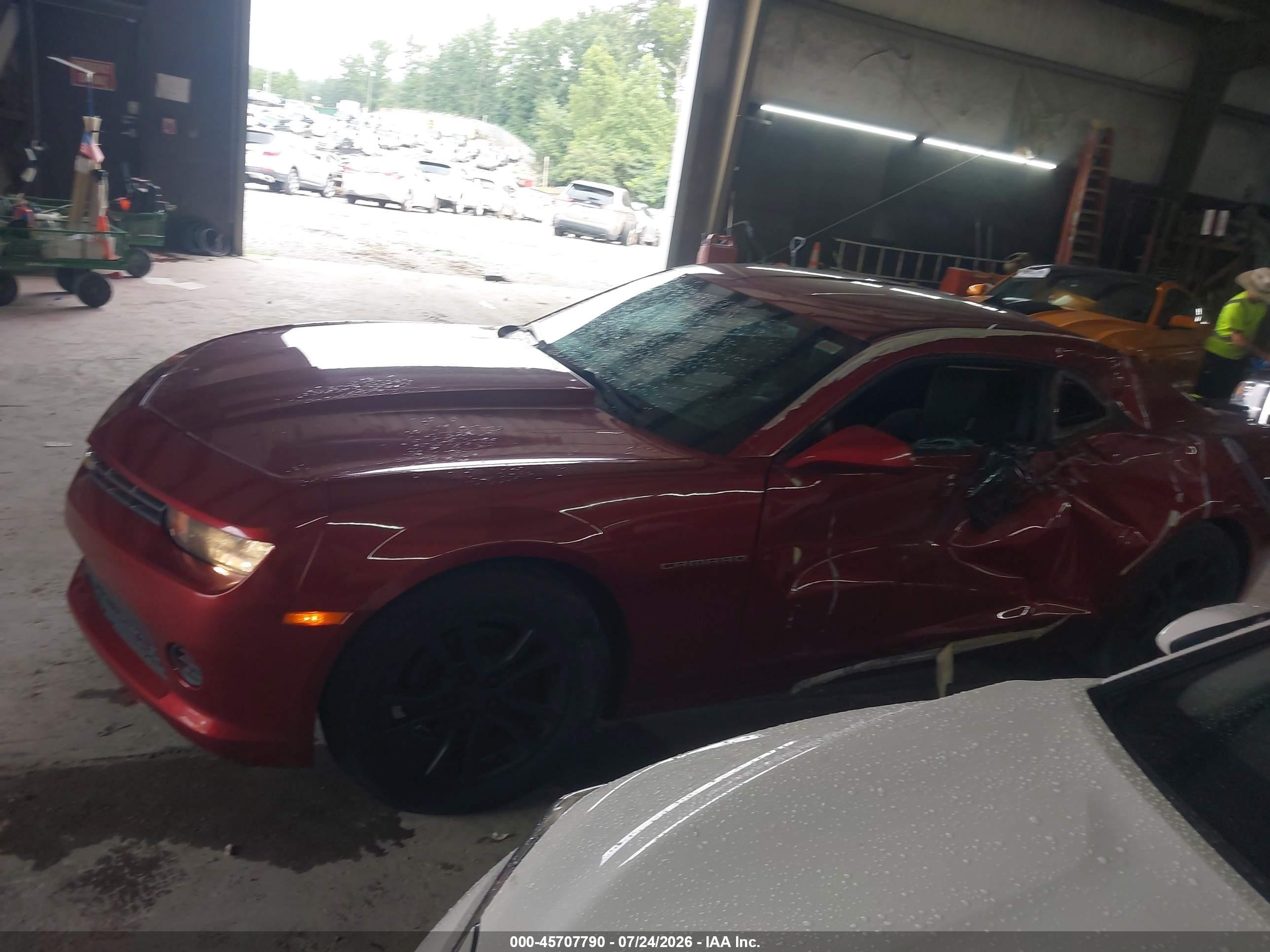 2015 Chevrolet Camaro 2ls Red vin: 2G1FB1E36F9205925