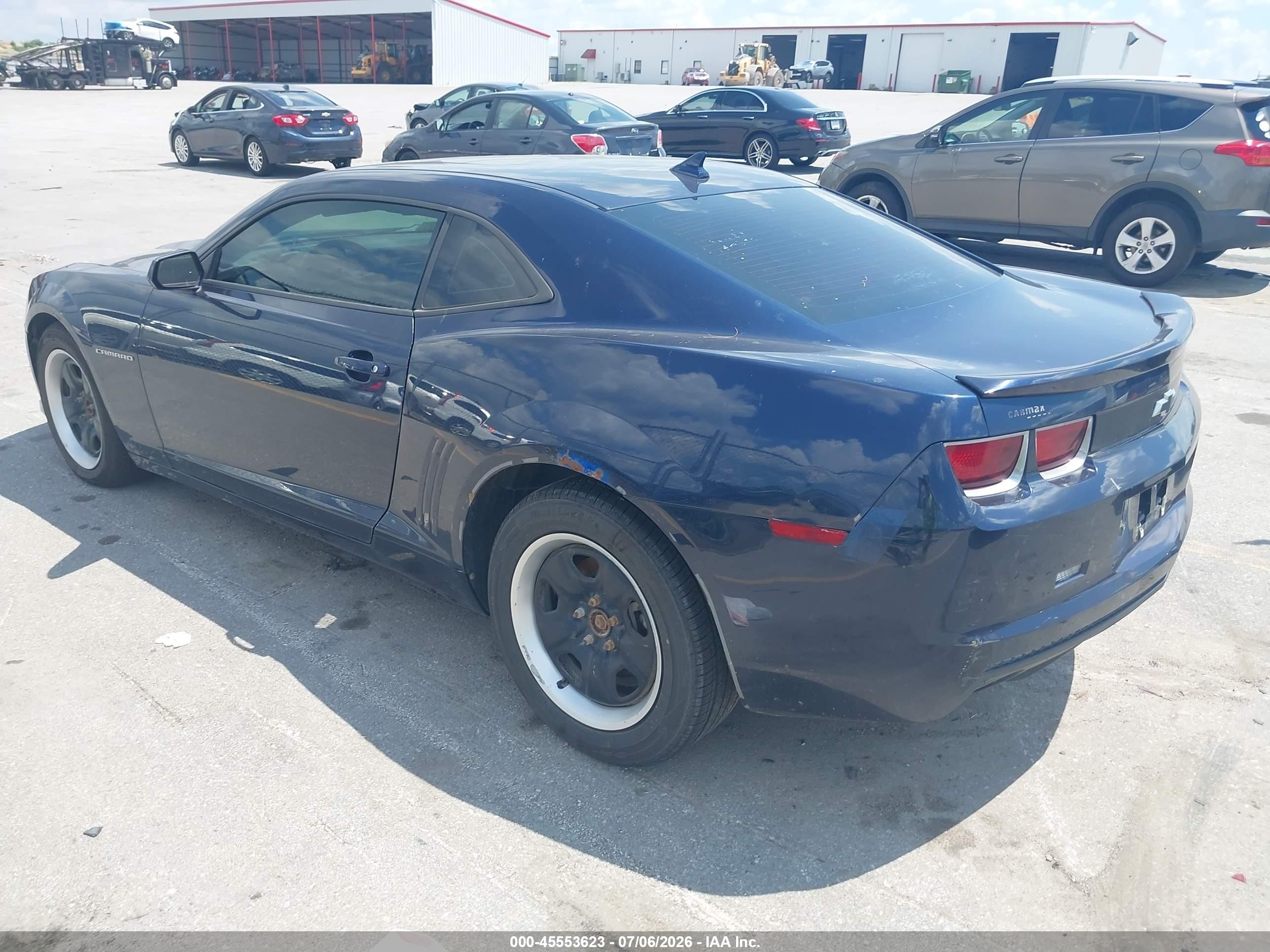 2012 Chevrolet Camaro 1lt Blue vin: 2G1FB1E37C9145570