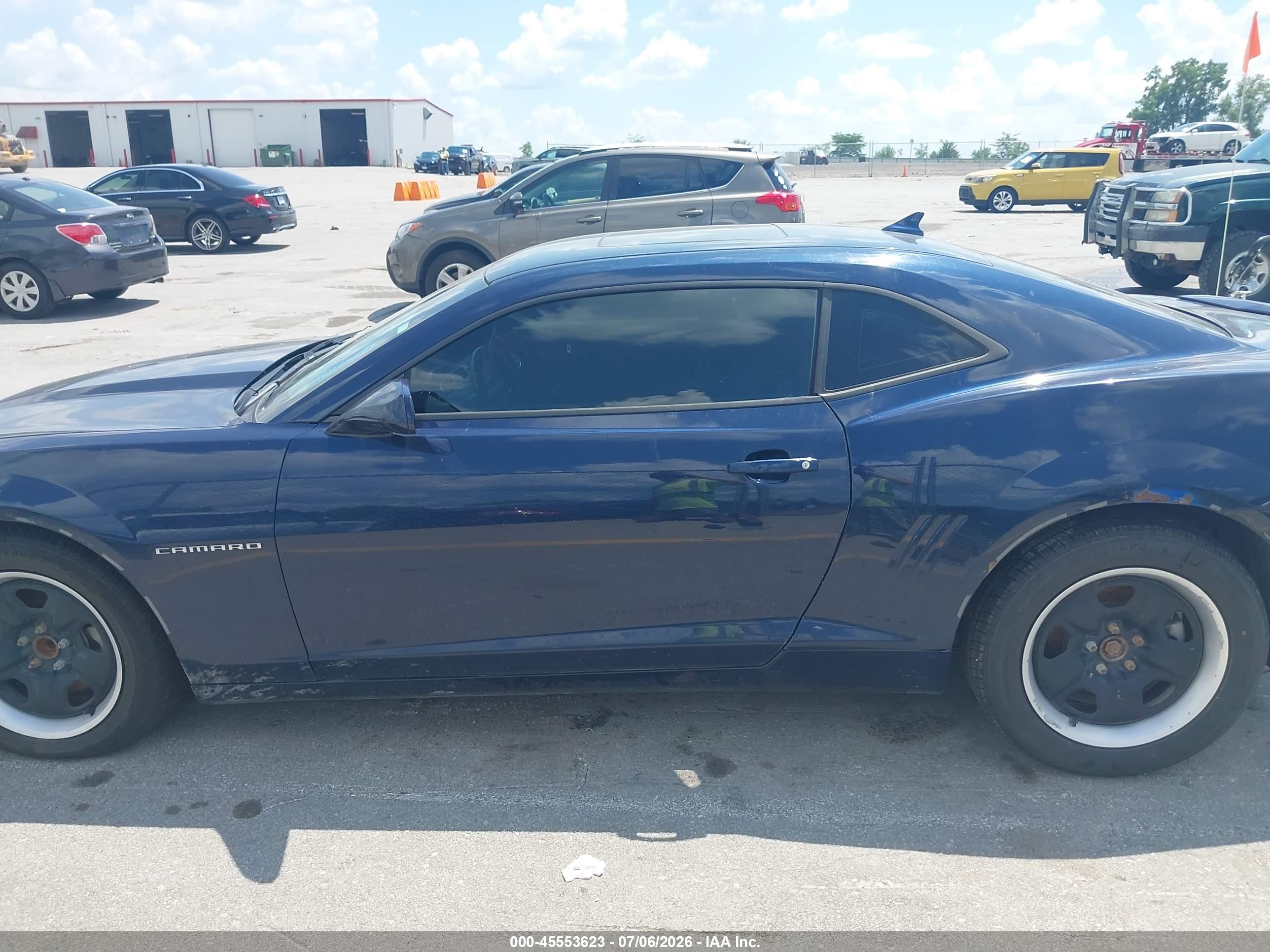 2012 Chevrolet Camaro 1lt Blue vin: 2G1FB1E37C9145570