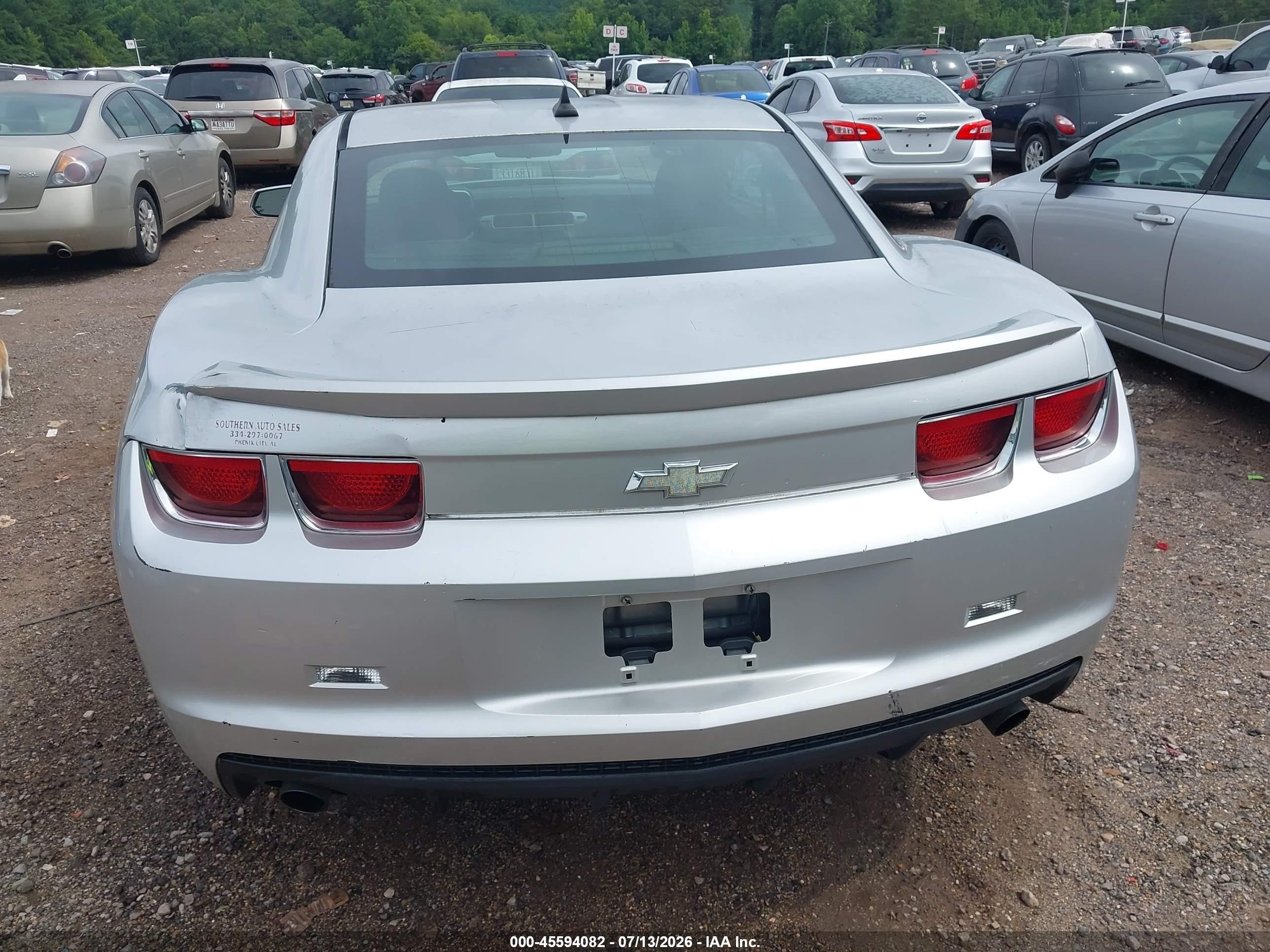 2012 Chevrolet Camaro 1lt Silver vin: 2G1FB1E37C9189844